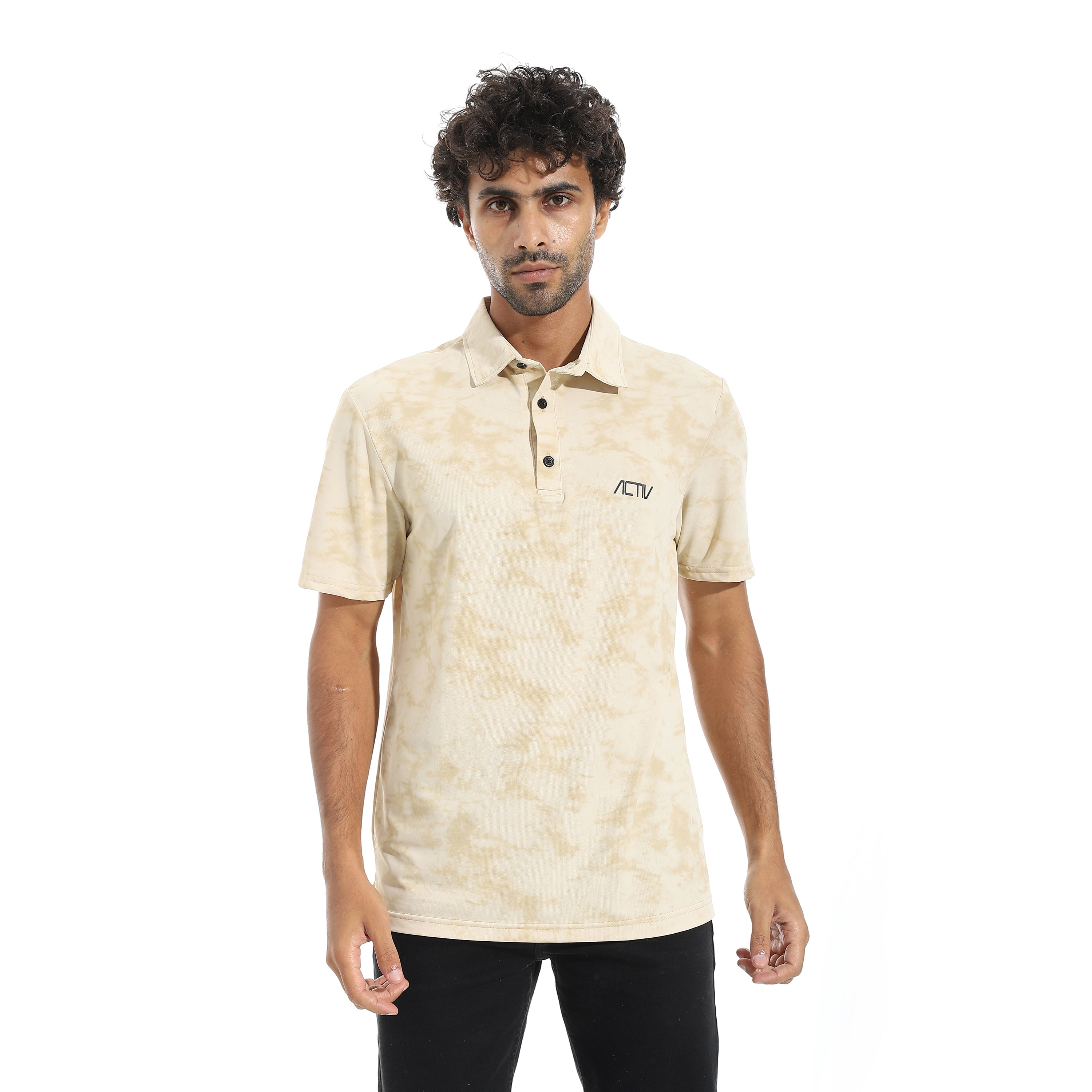 ACTIV MEN'S O POLO SHIRT - BEIGE