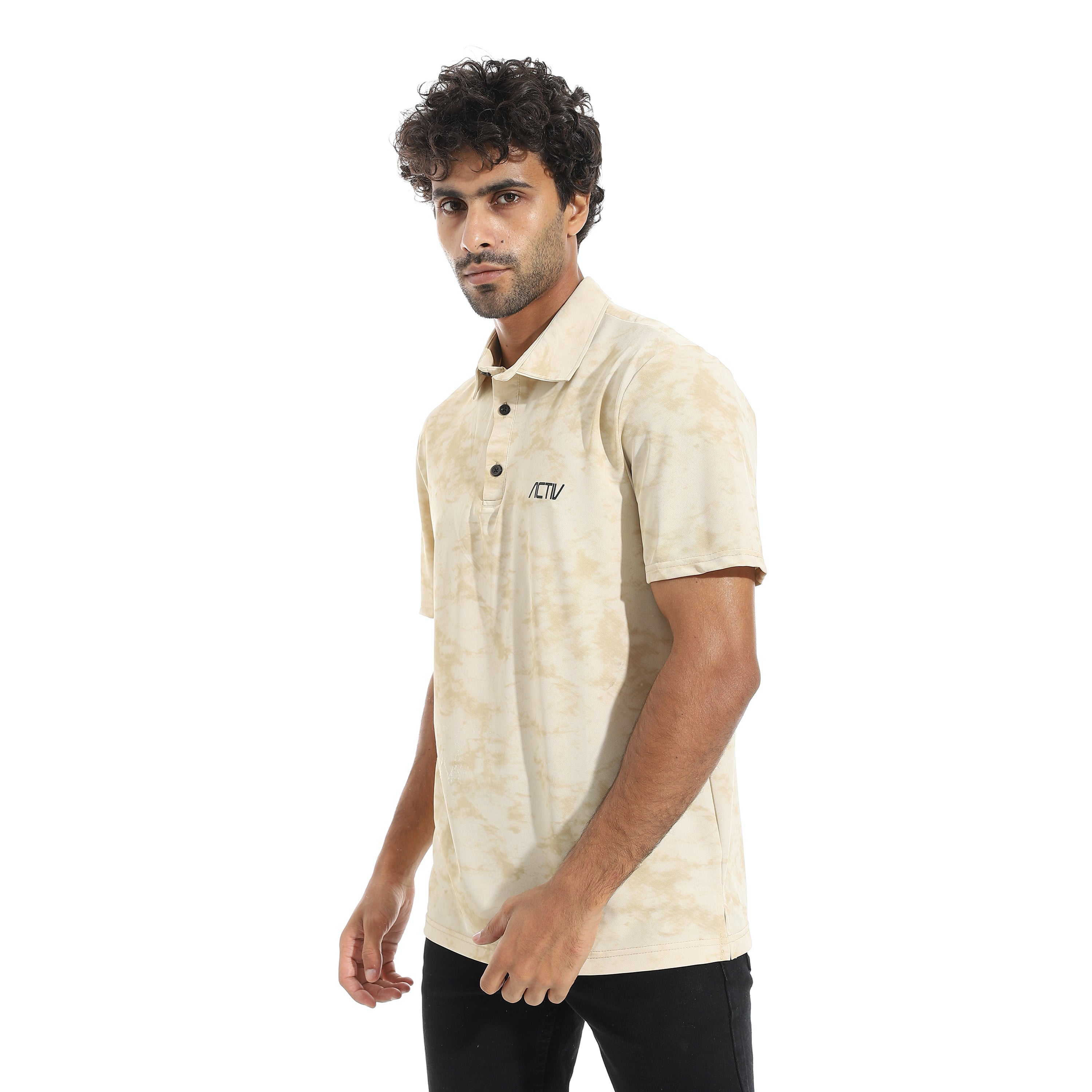 ACTIV MEN'S O POLO SHIRT - BEIGE