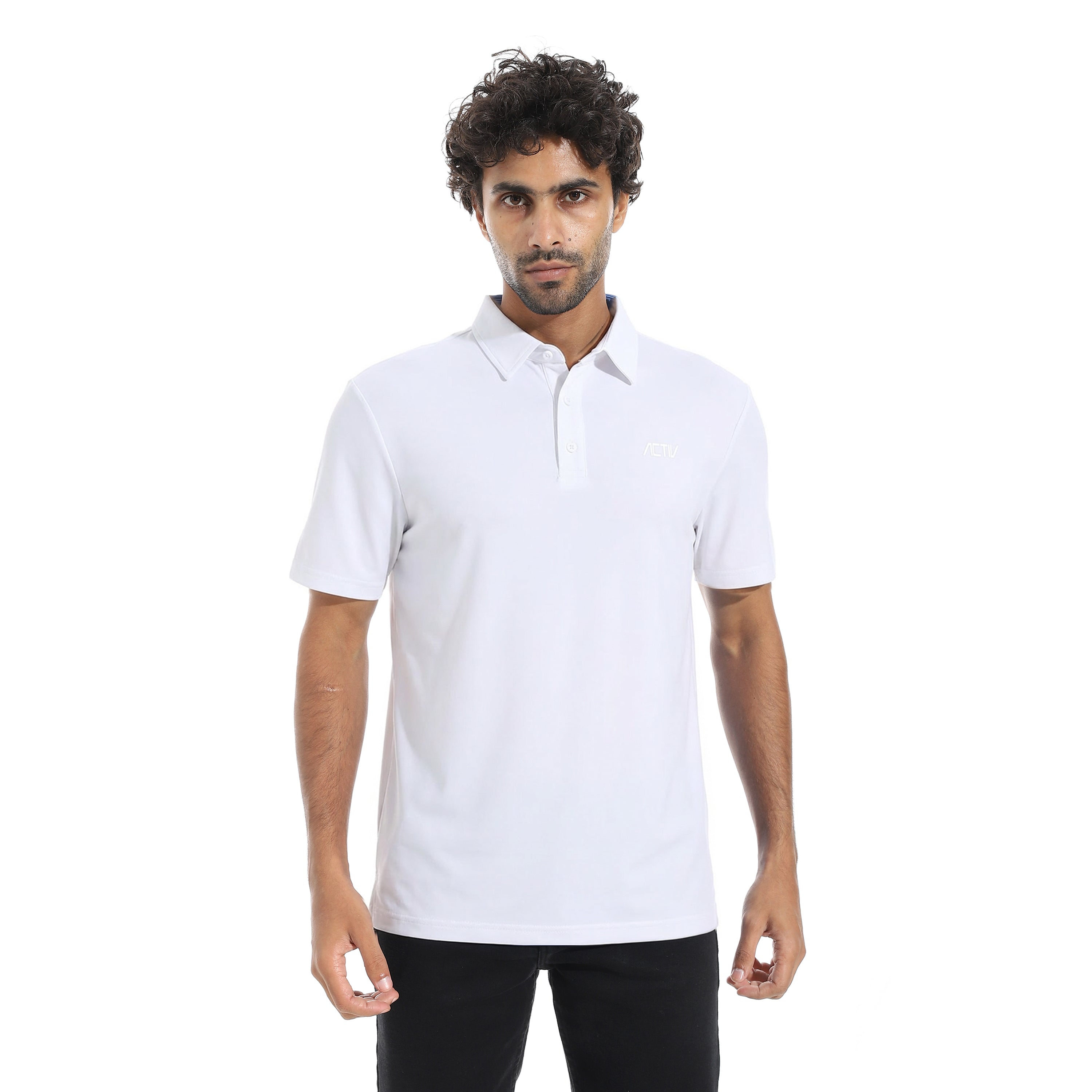 ACTIV MEN'S O POLO SHIRT - WHITE