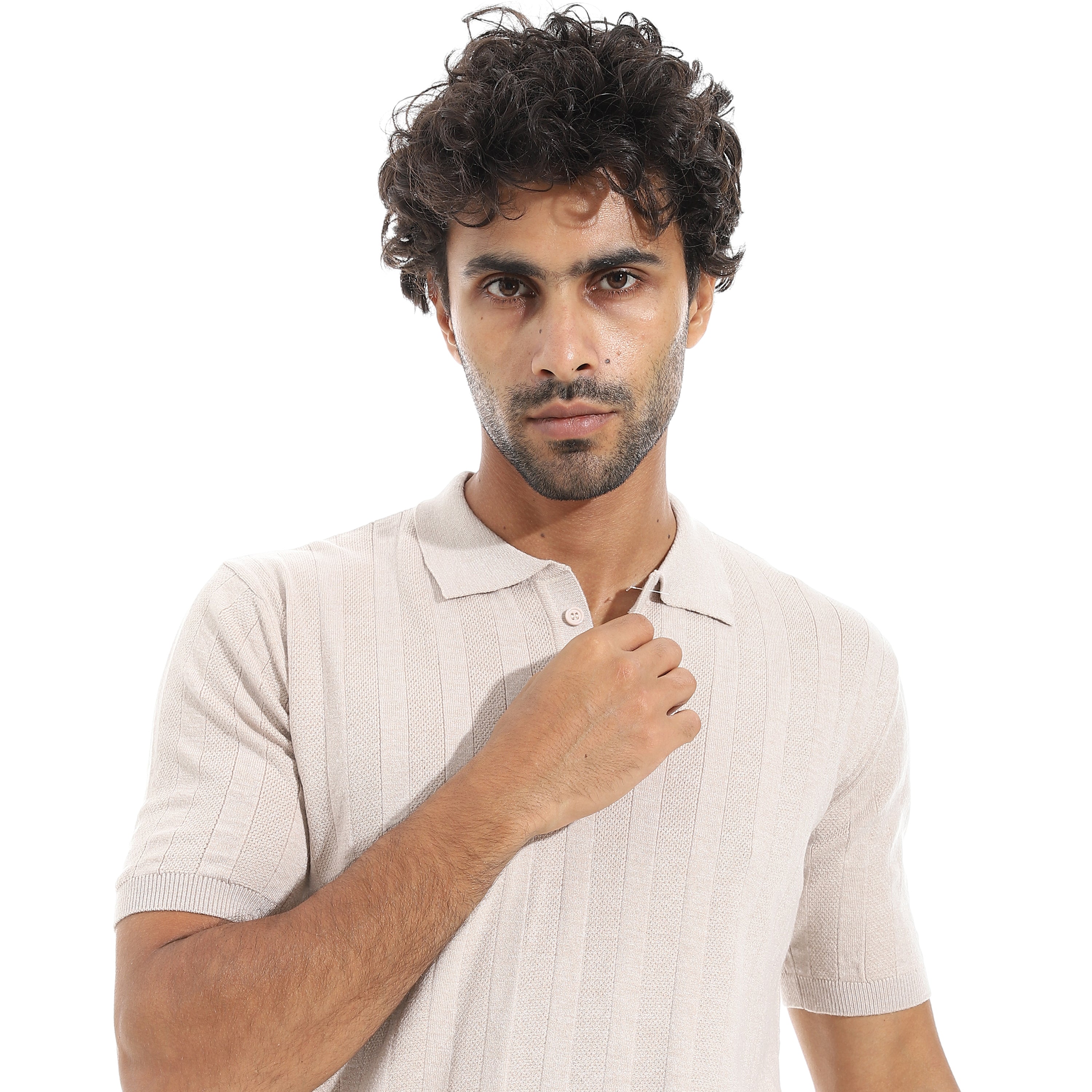 ACTIV MEN'S POLO SHIRT - BEIGE