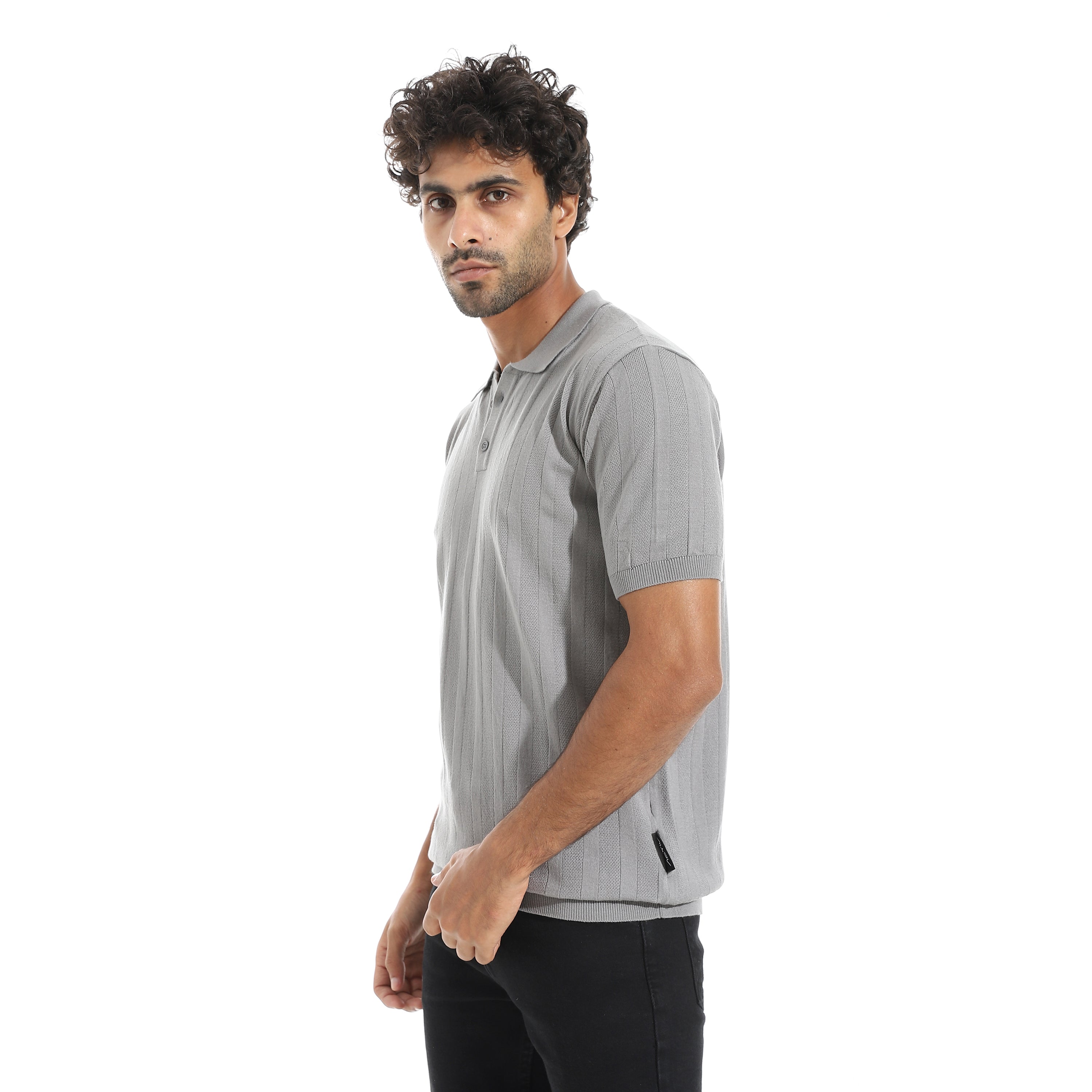 ACTIV MEN'S POLO SHIRT - GRAY