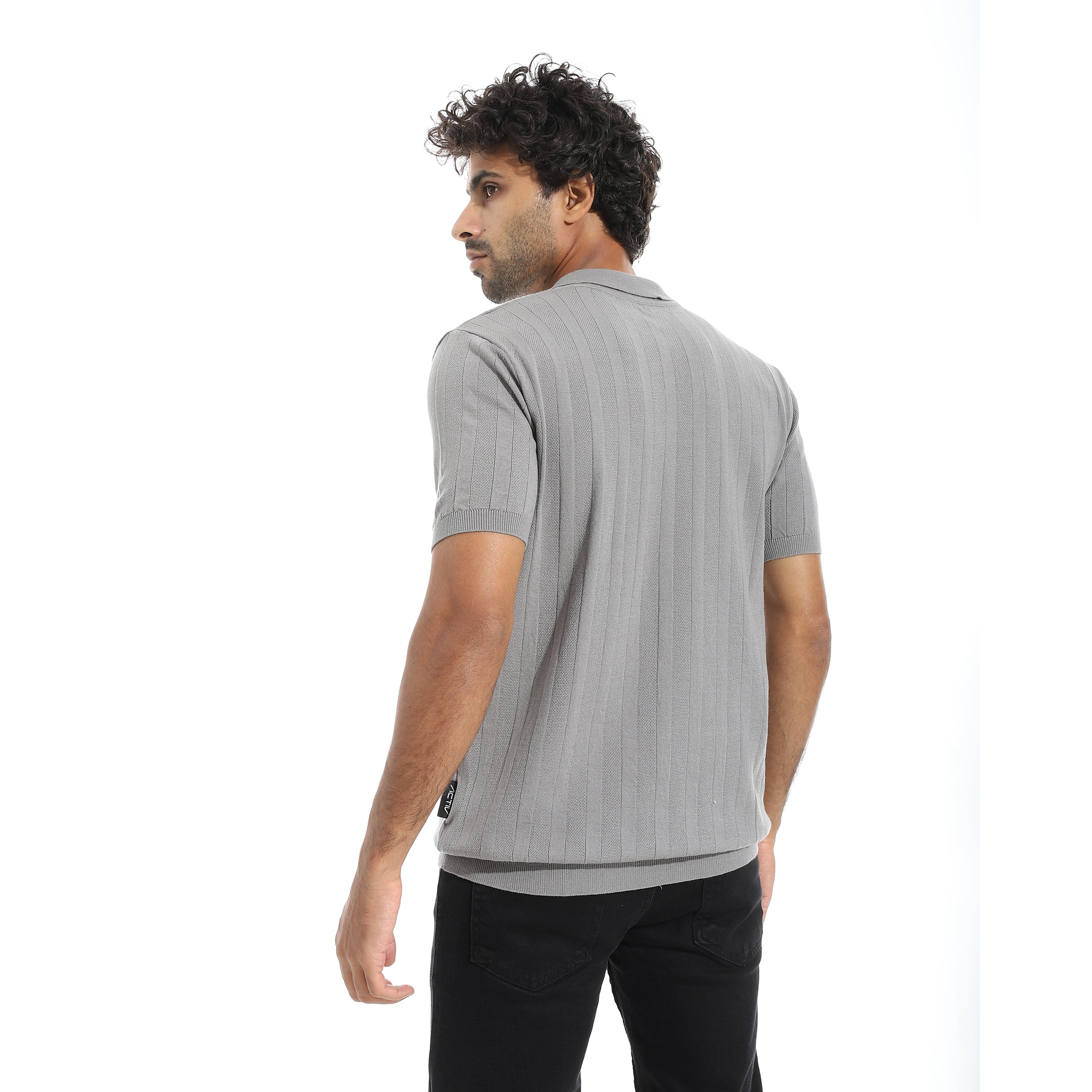 ACTIV MEN'S POLO SHIRT - GRAY
