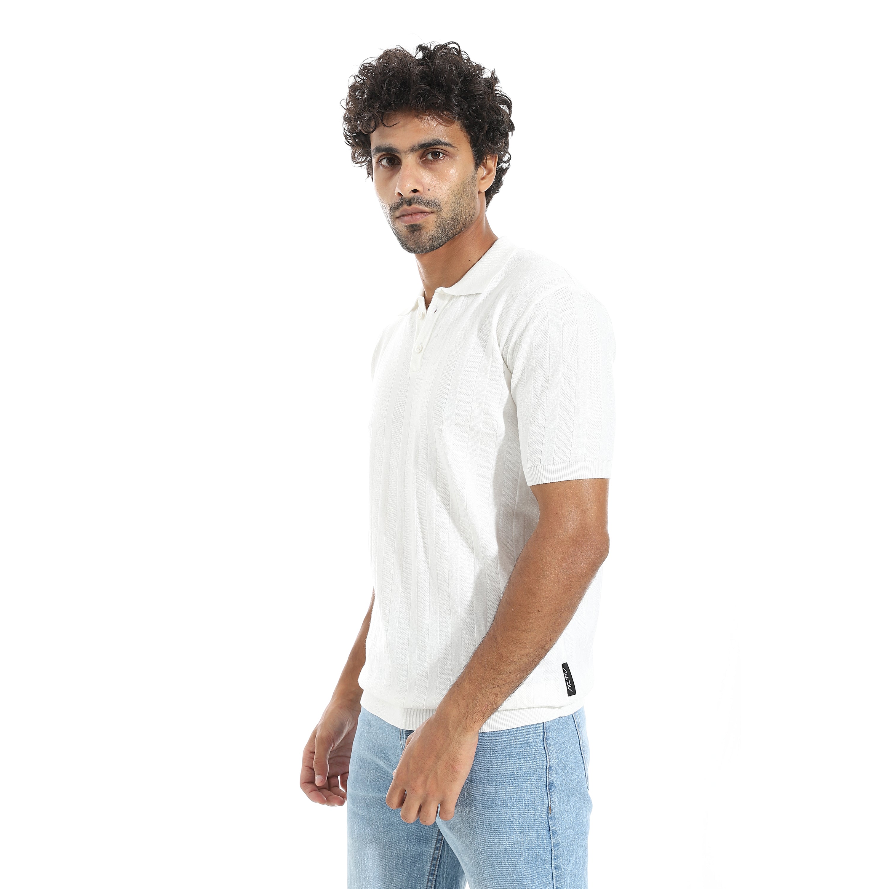 بولو شيرت اكتف رجالي "60% viscose
30%polyester
10%pbt" - سكري