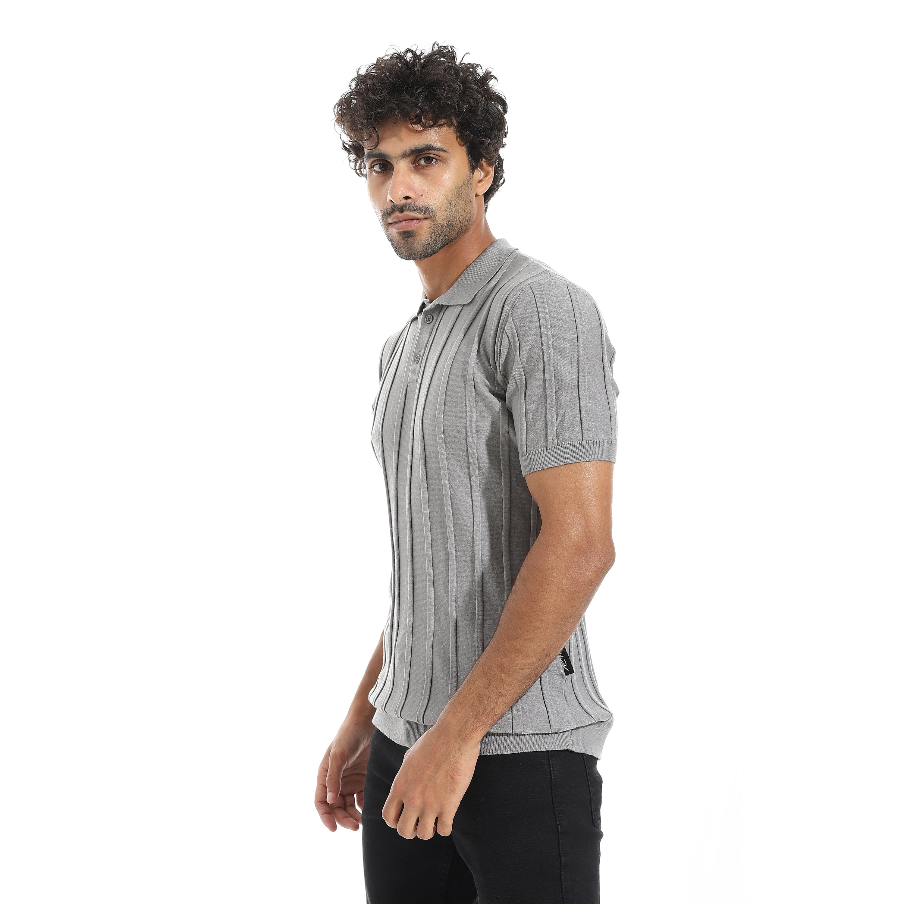 ACTIV MEN'S POLO SHIRT - GRAY