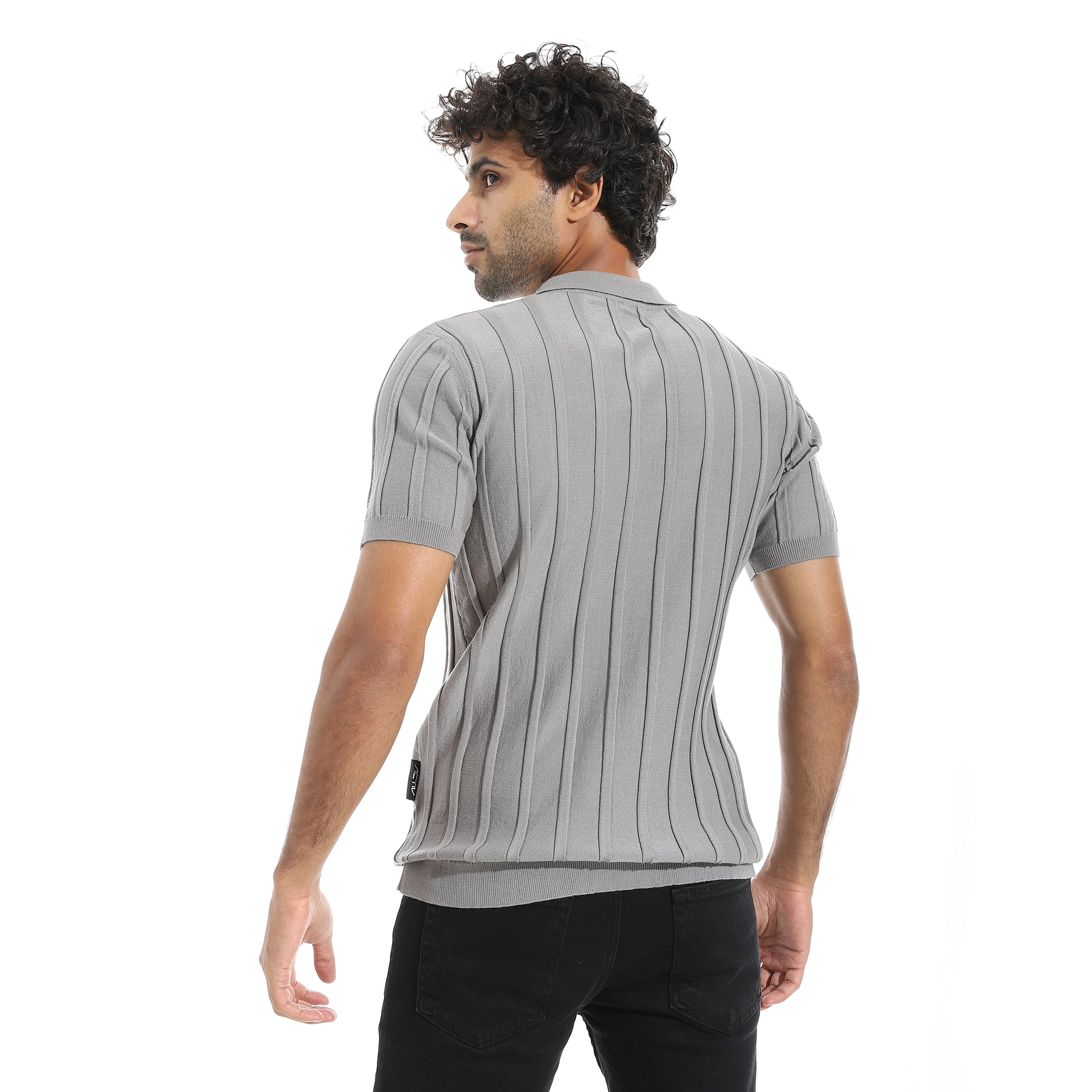 ACTIV MEN'S POLO SHIRT - GRAY