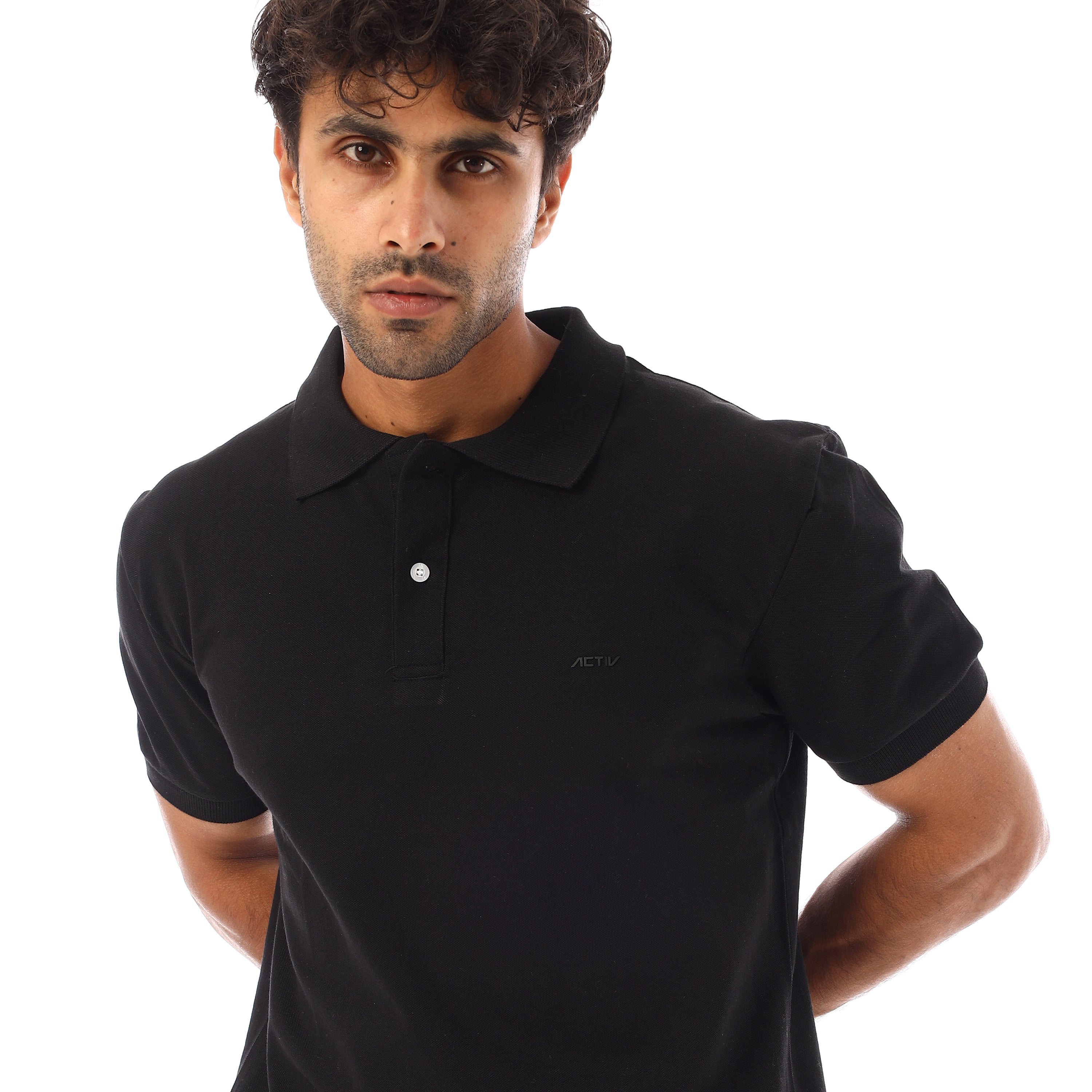 ACTIV MEN'S POLO SHIRT - BLACK