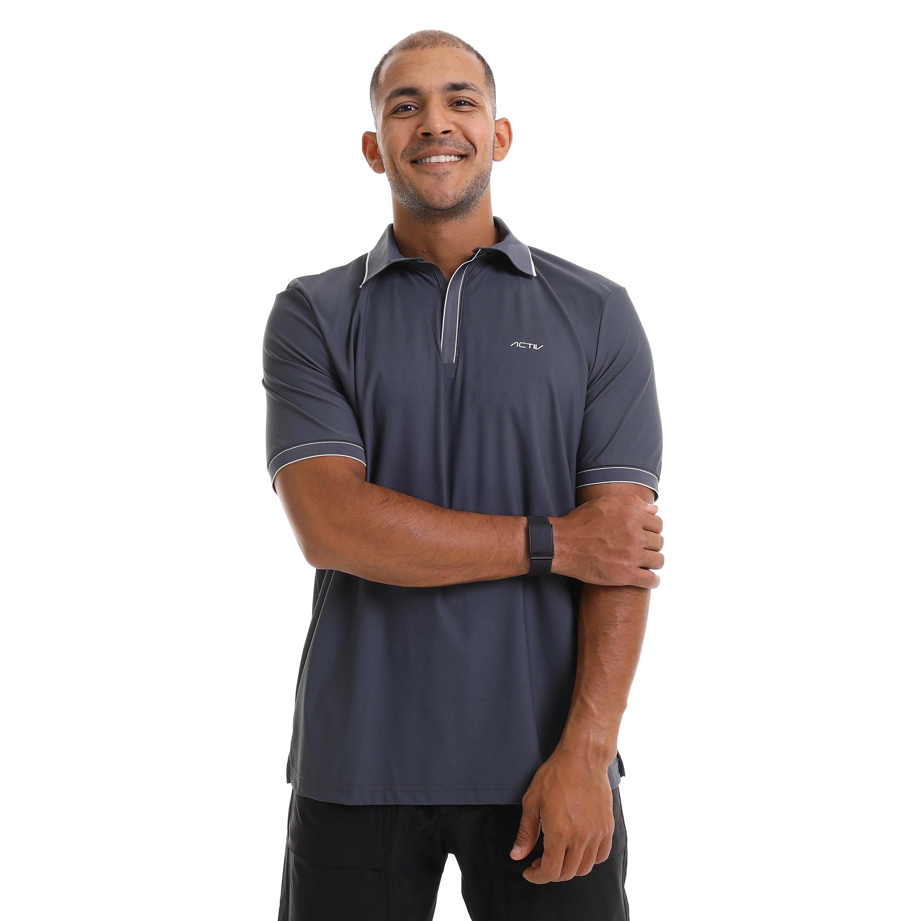 ACTIV MEN'S POLO-SHIRT - D.GREY
