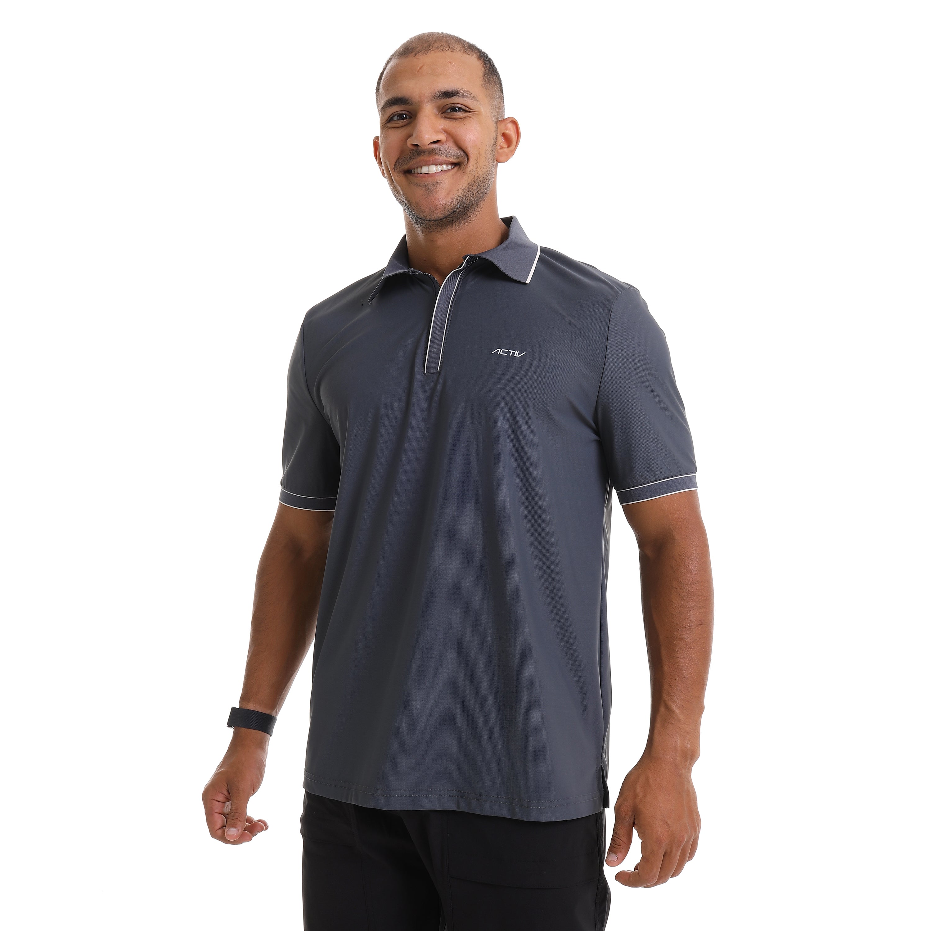 ACTIV MEN'S POLO-SHIRT - D.GREY