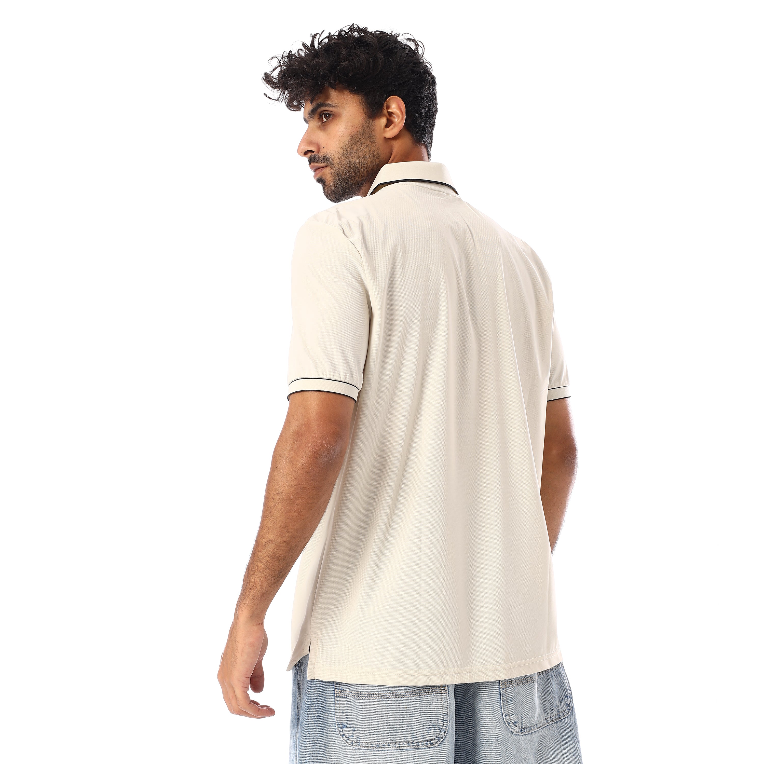 ACTIV MEN'S POLO-SHIRT - BEIGE