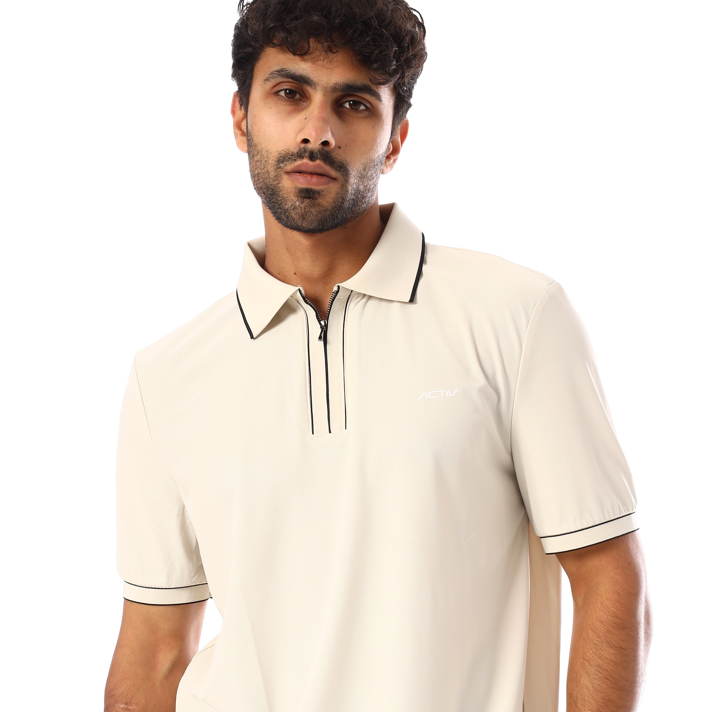 ACTIV MEN'S POLO-SHIRT - BEIGE