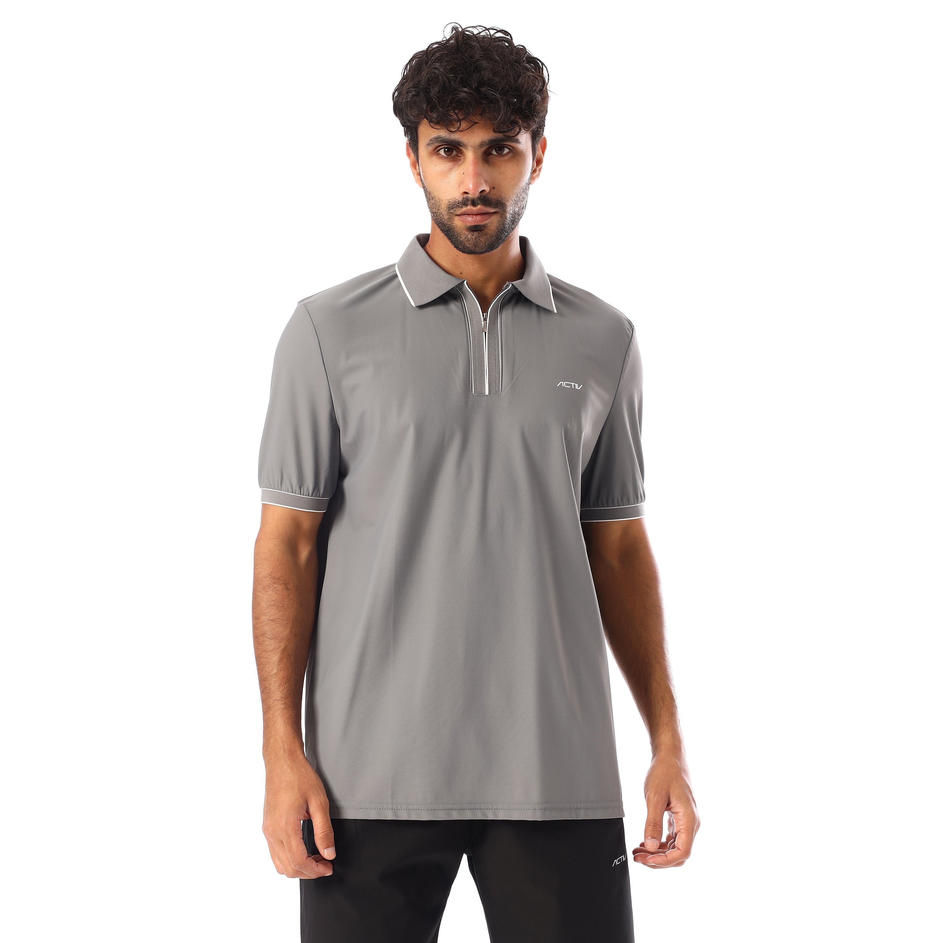 ACTIV MEN'S POLO-SHIRT - L.GREY