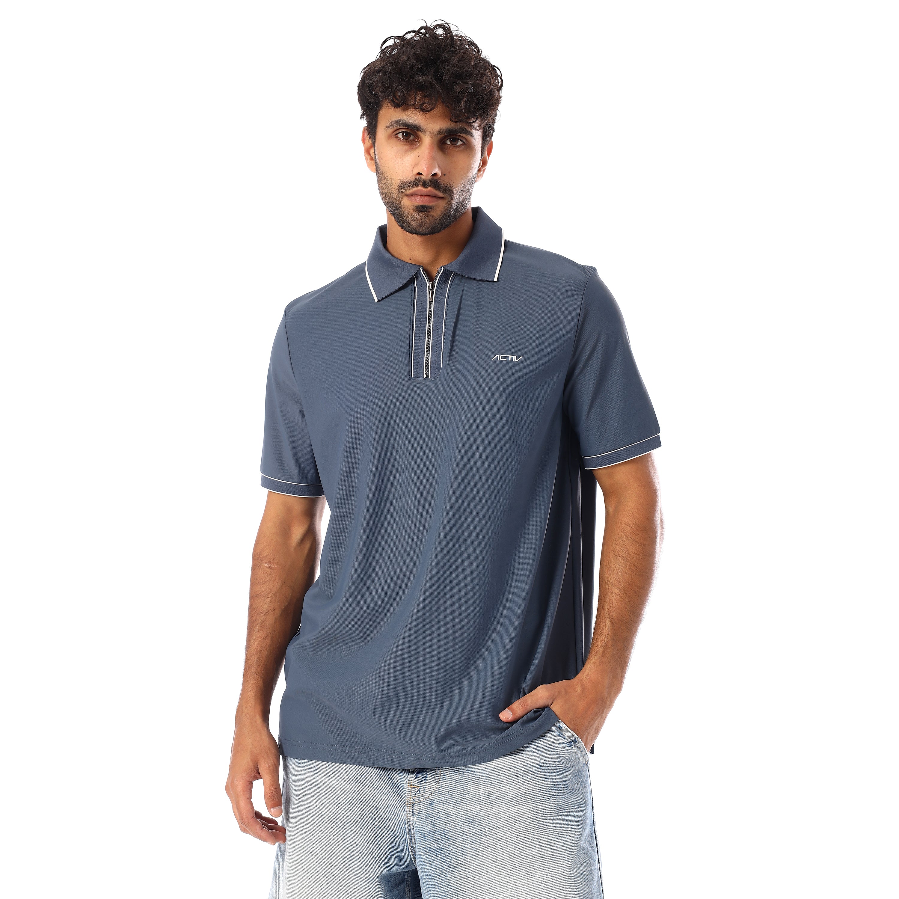 ACTIV MEN'S POLO-SHIRT - PETROL