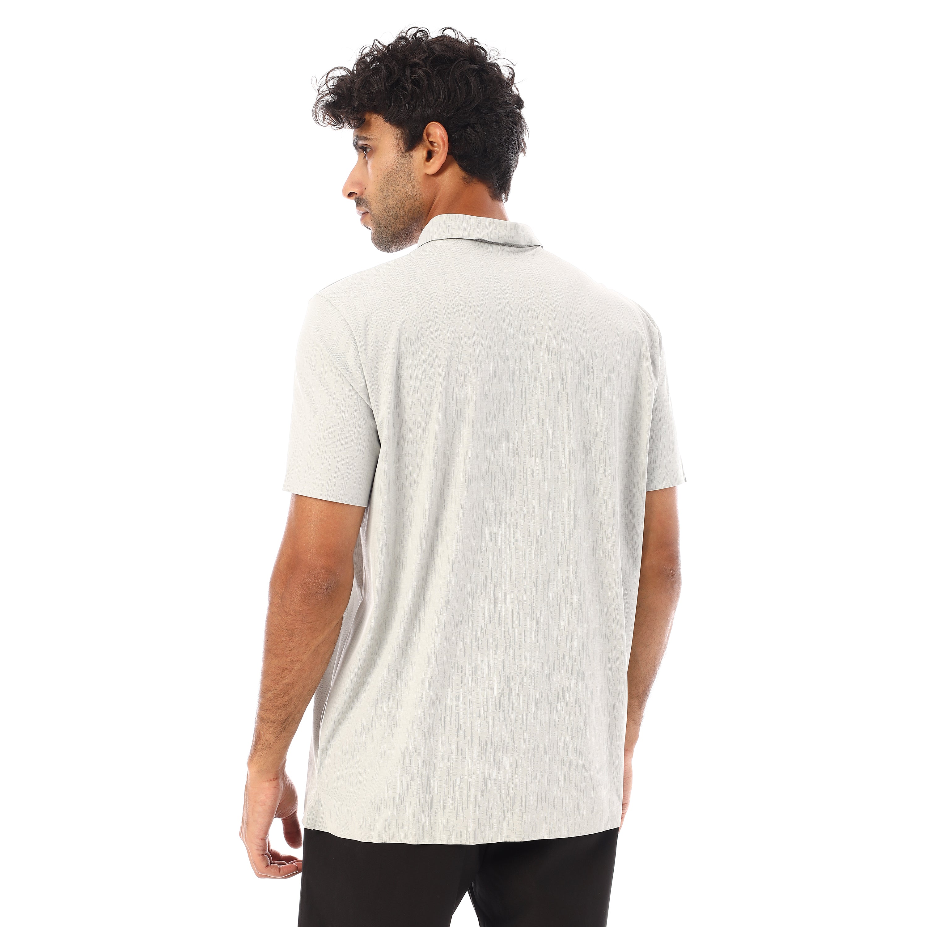 ACTIV MENS SEAMLESS POLO SHIRT - L.GREY