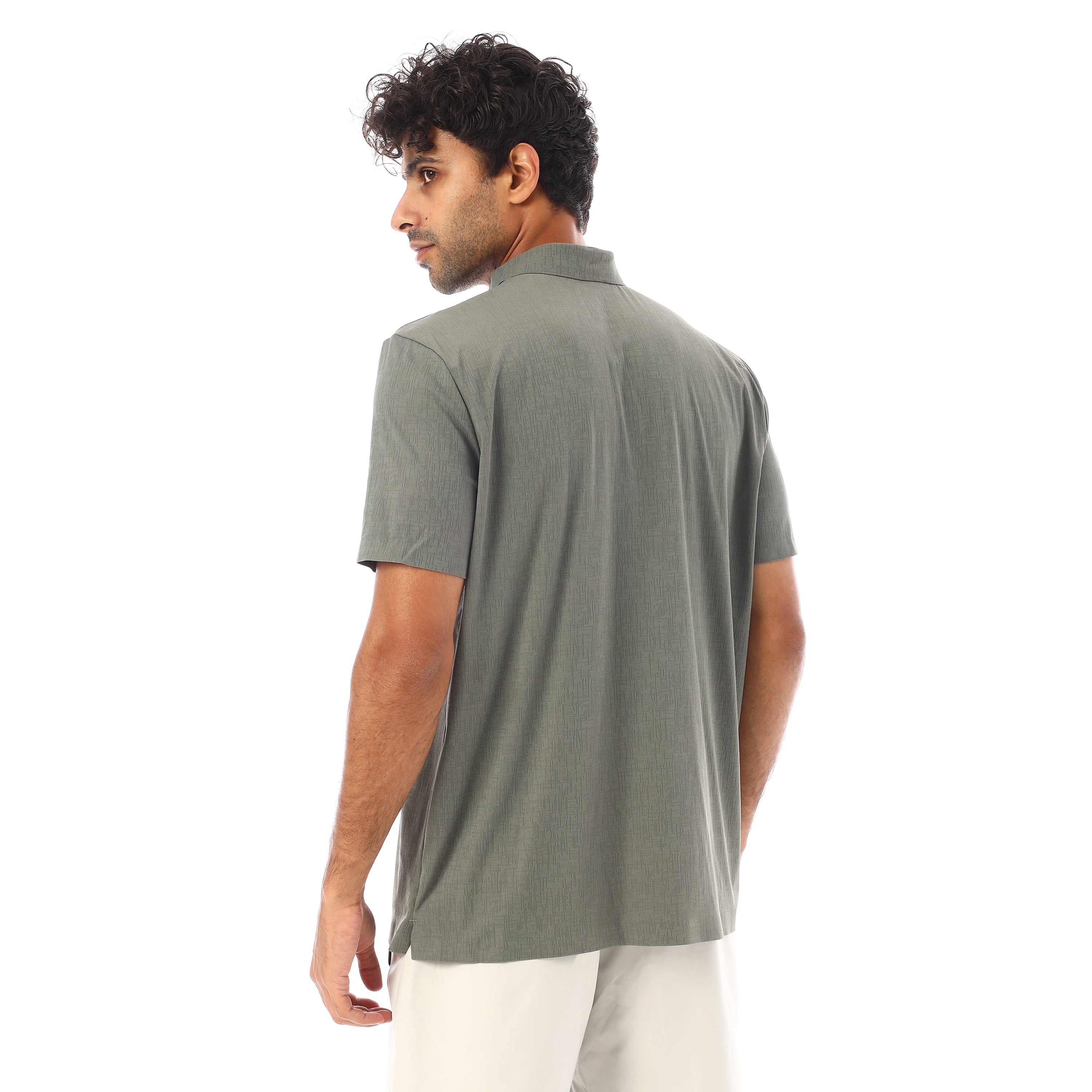 ACTIV MENS SEAMLESS POLO SHIRT - OLIVE