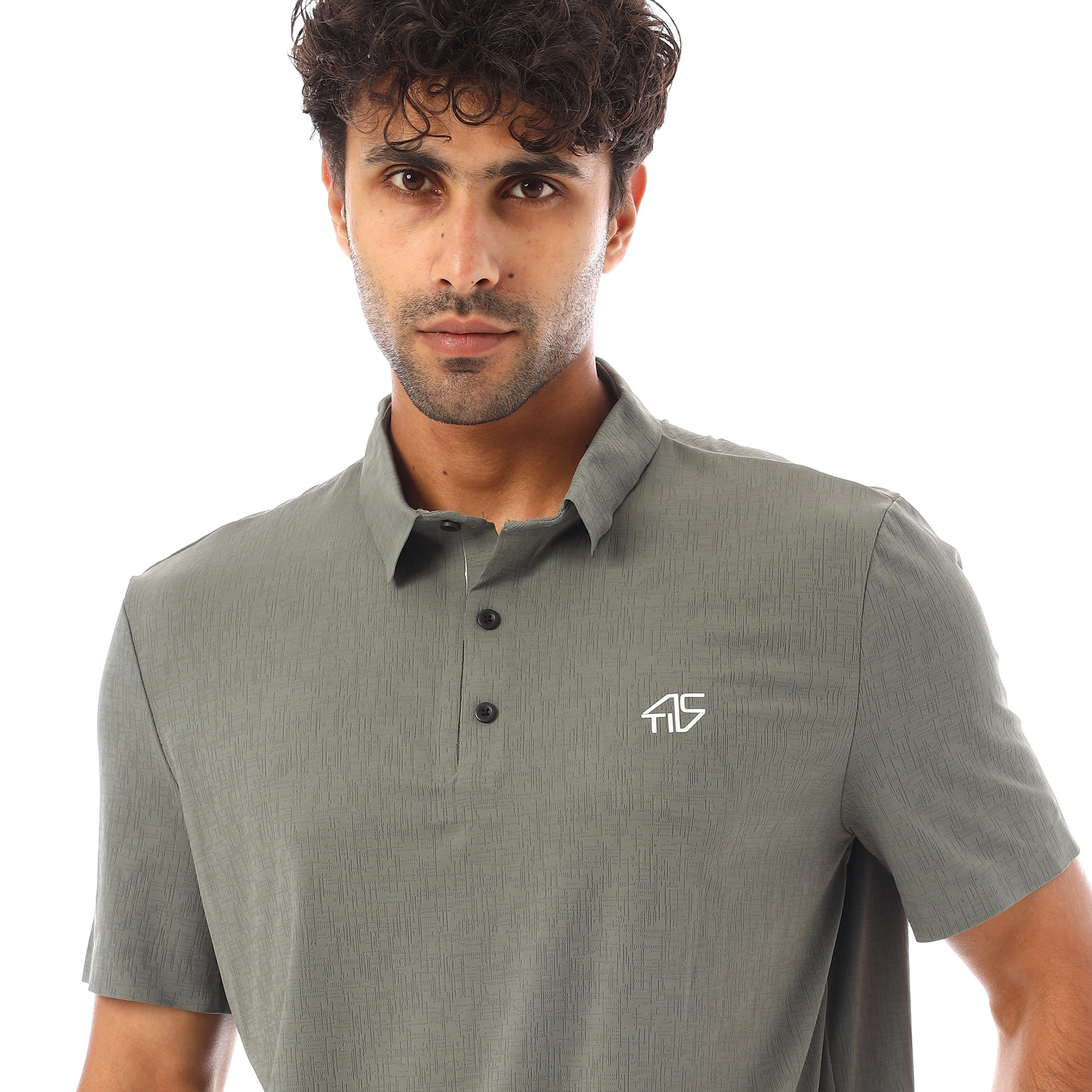 ACTIV MENS SEAMLESS POLO SHIRT - OLIVE