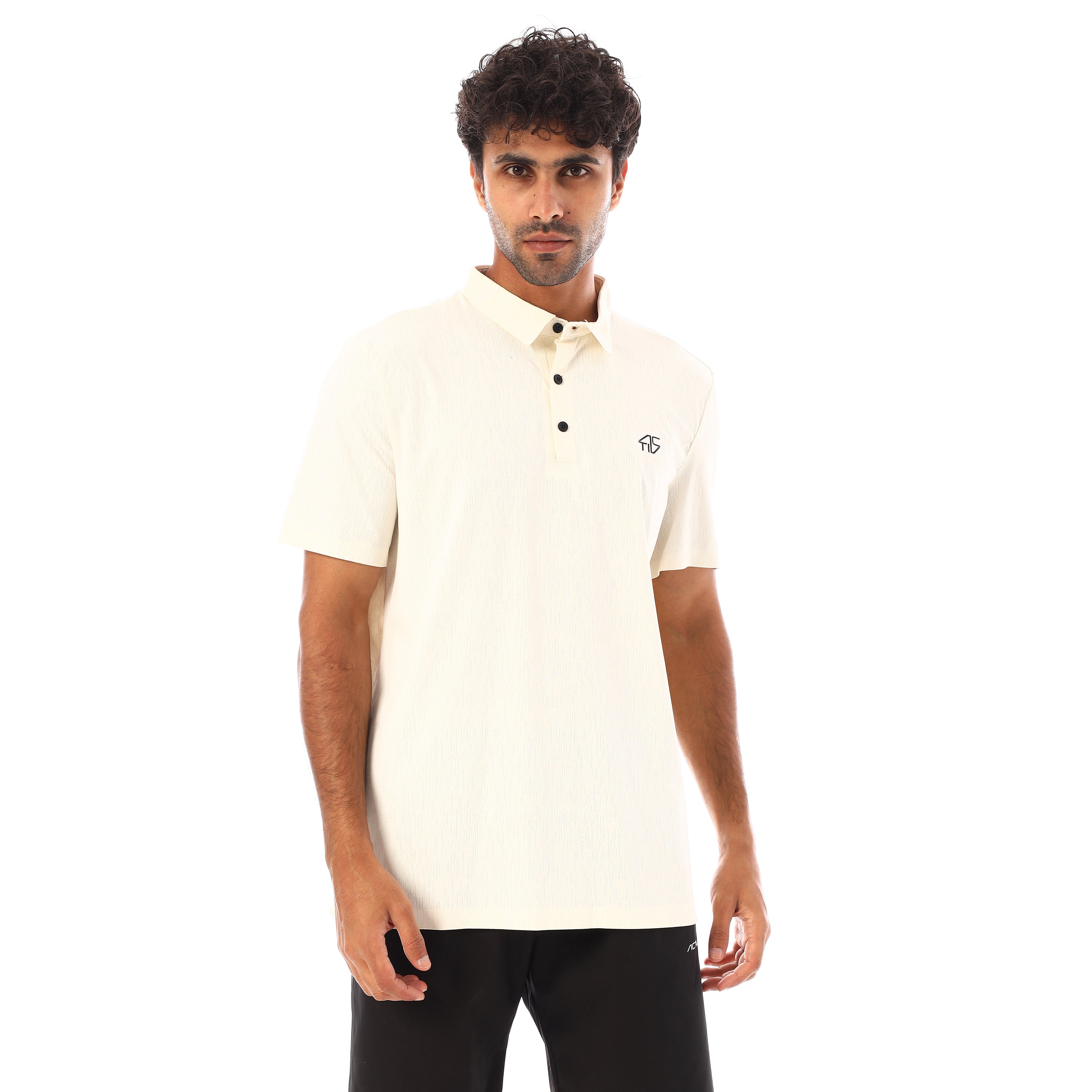 ACTIV MENS SEAMLESS POLO SHIRT - SUGARY