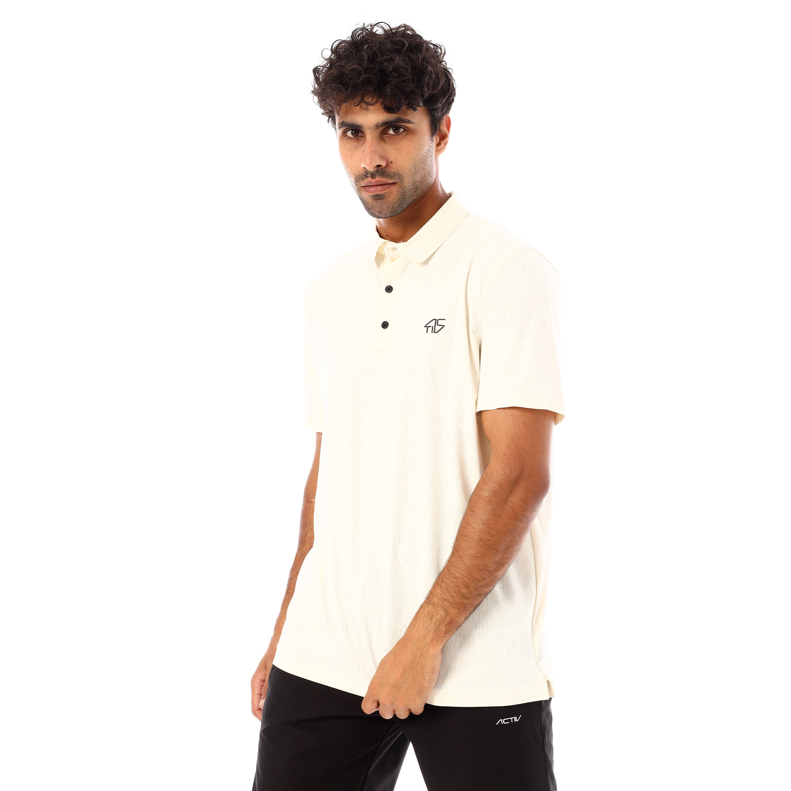 ACTIV MENS SEAMLESS POLO SHIRT - SUGARY