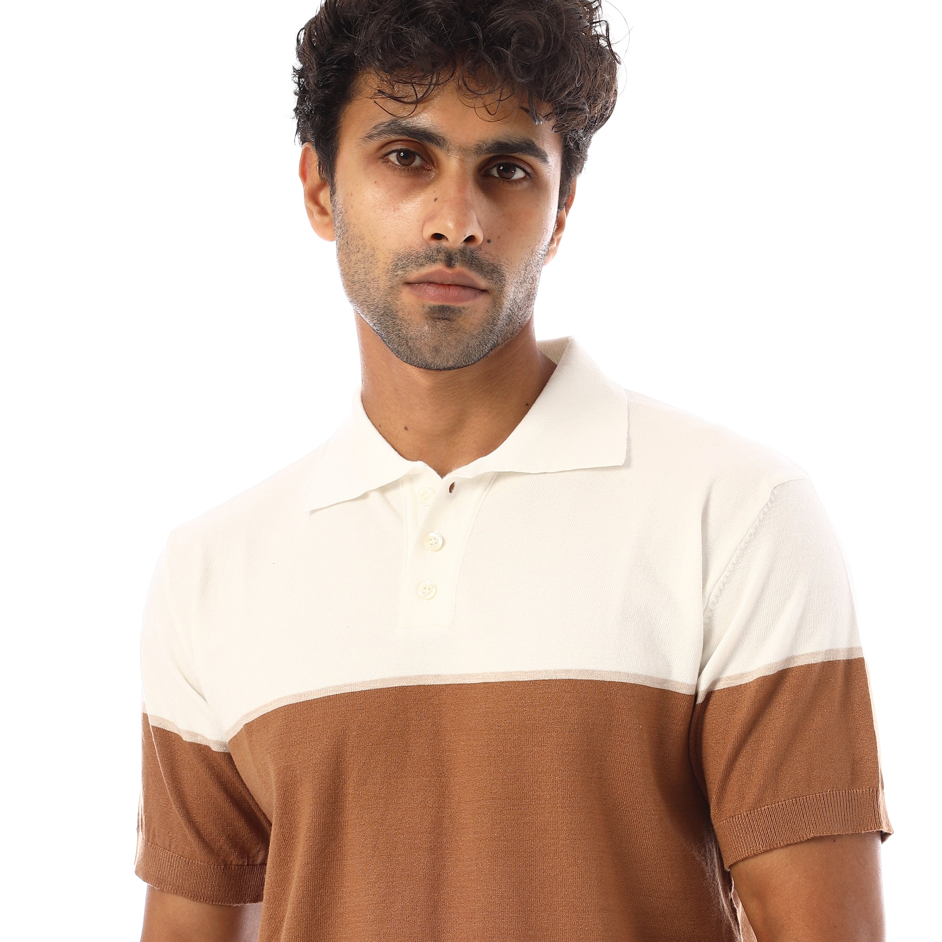 FINE-KNIT COTTON POLO-SHIRT - SUGARY