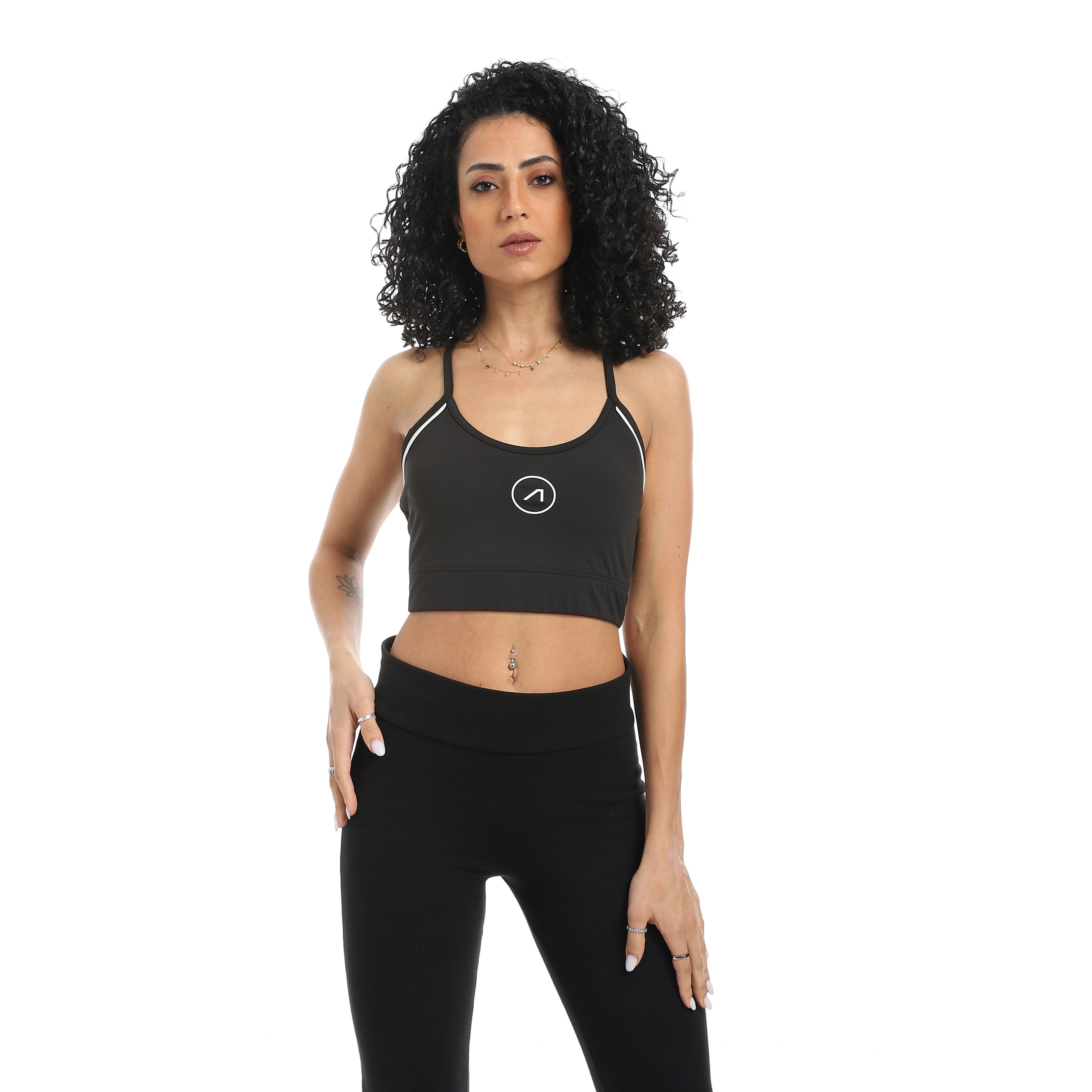 PULSE SCOOP NECK SPORTS BRA - BLACK