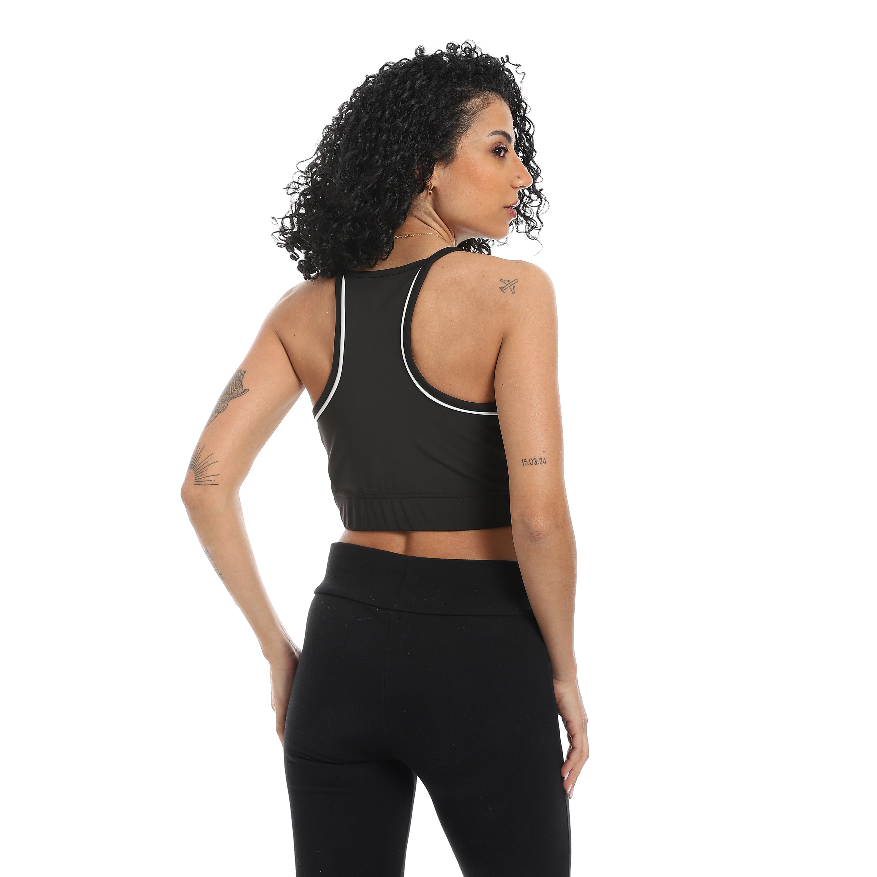 PULSE SCOOP NECK SPORTS BRA - BLACK