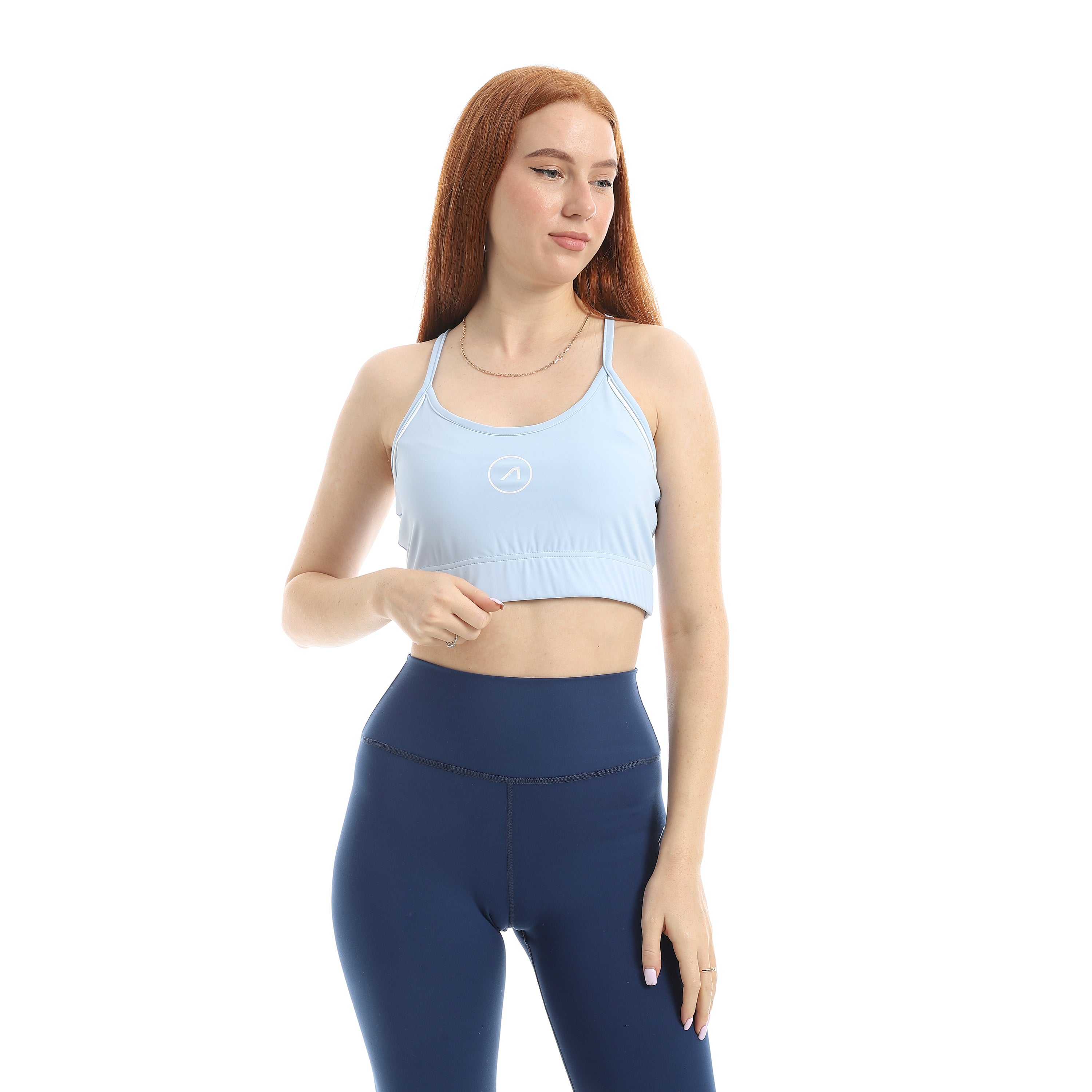 PULSE SCOOP NECK SPORTS BRA - L.BLUE