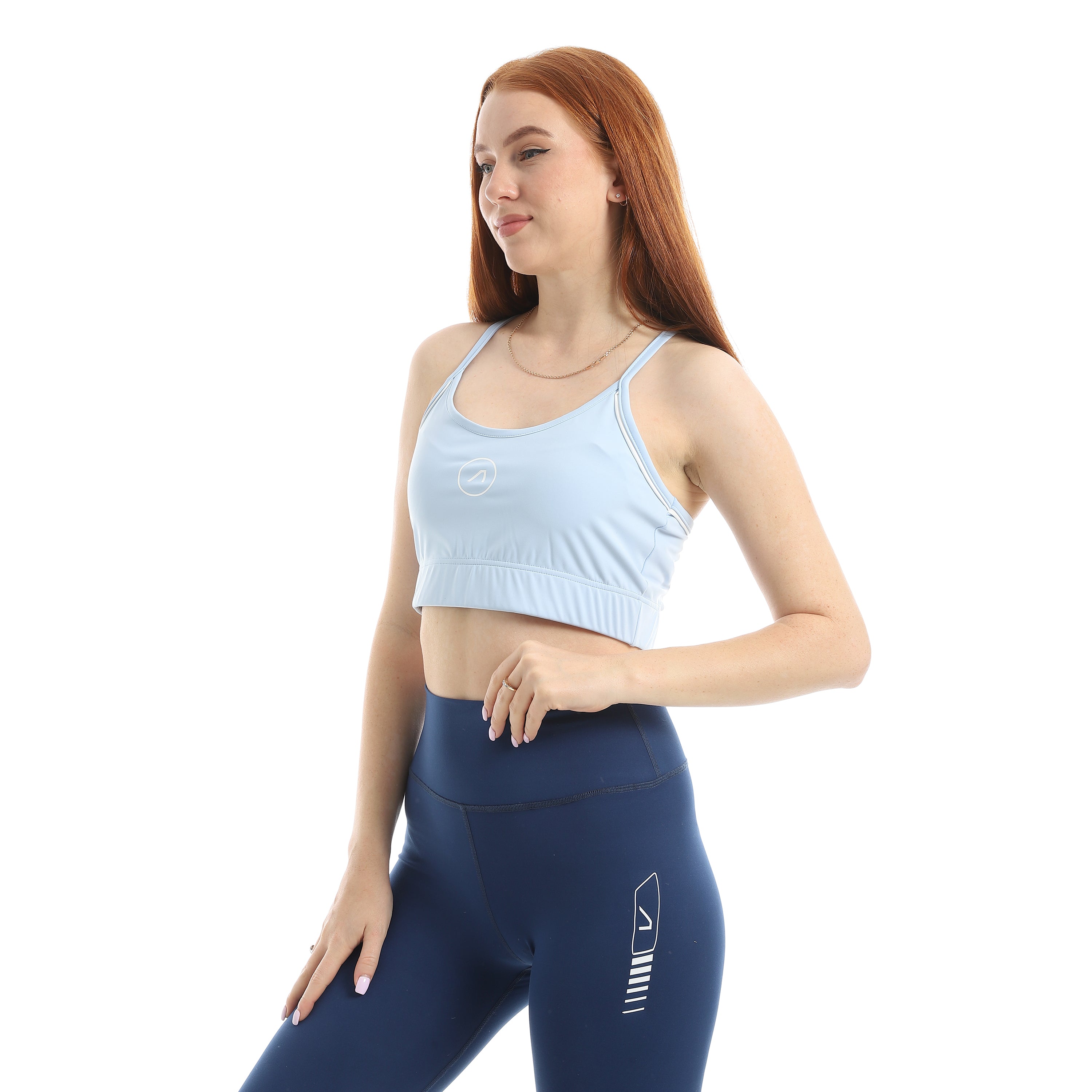 PULSE SCOOP NECK SPORTS BRA - L.BLUE