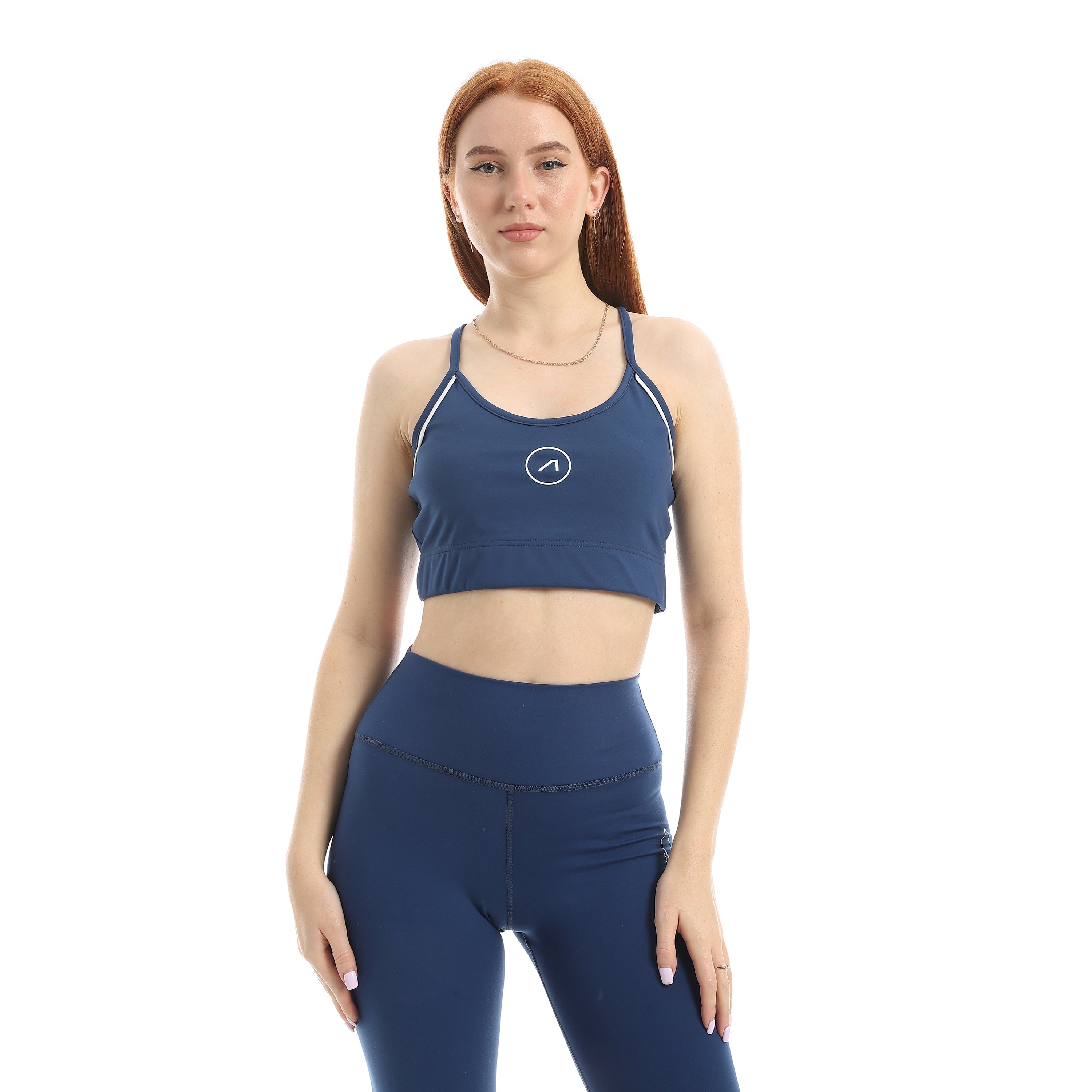 PULSE SCOOP NECK SPORTS BRA - NAVY BLU