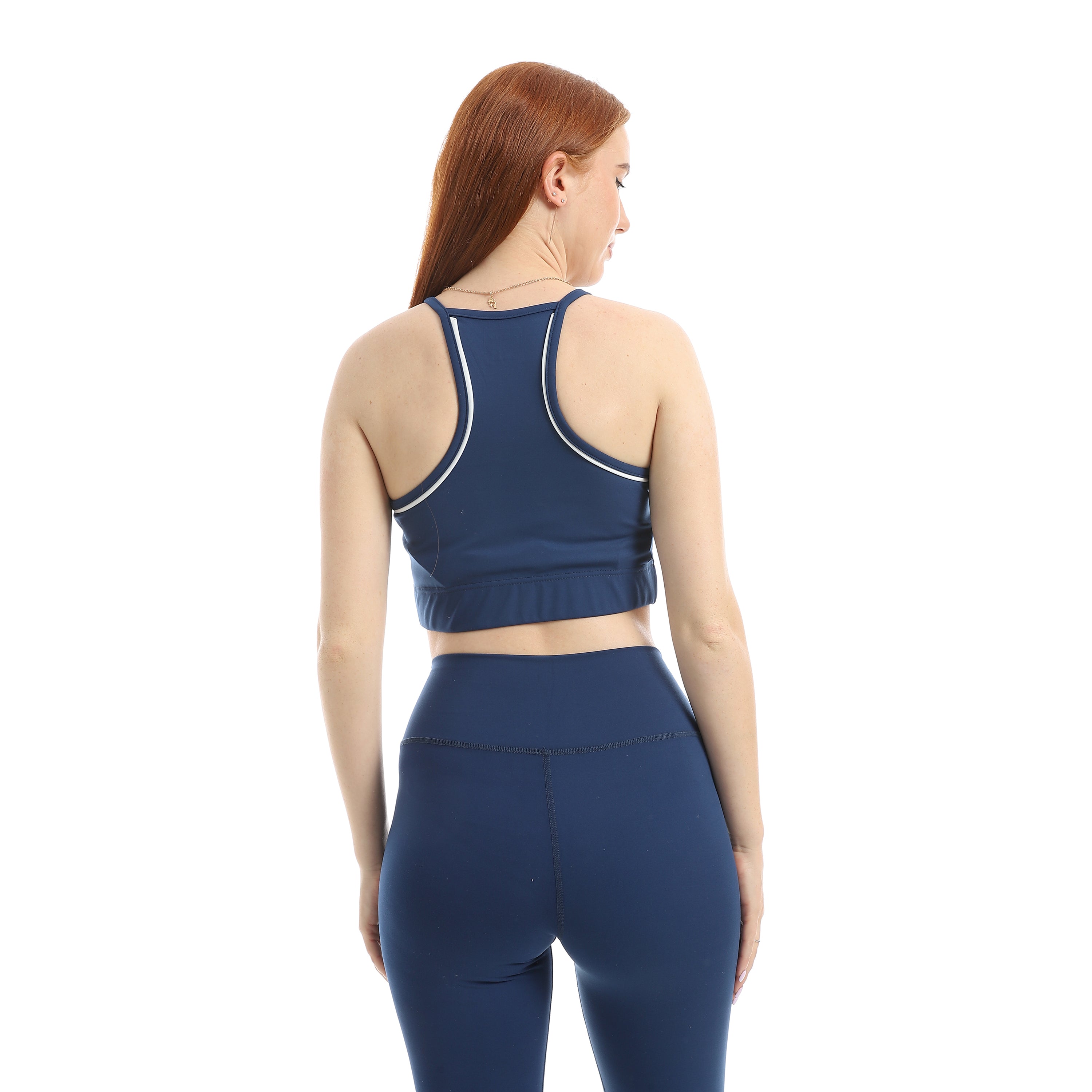 PULSE SCOOP NECK SPORTS BRA - NAVY BLU