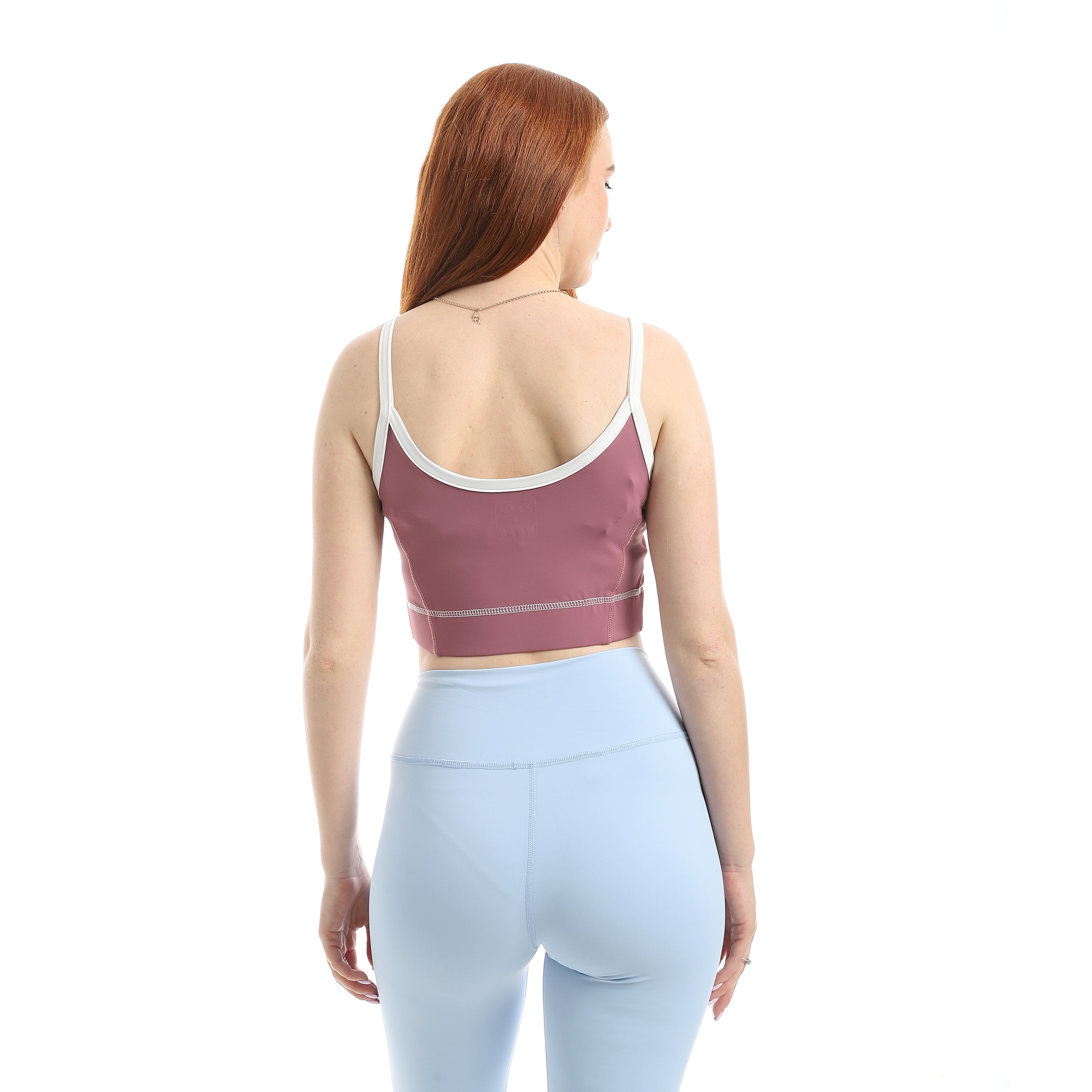 POWER SEAM SPORTS BRA - DUSTY PI