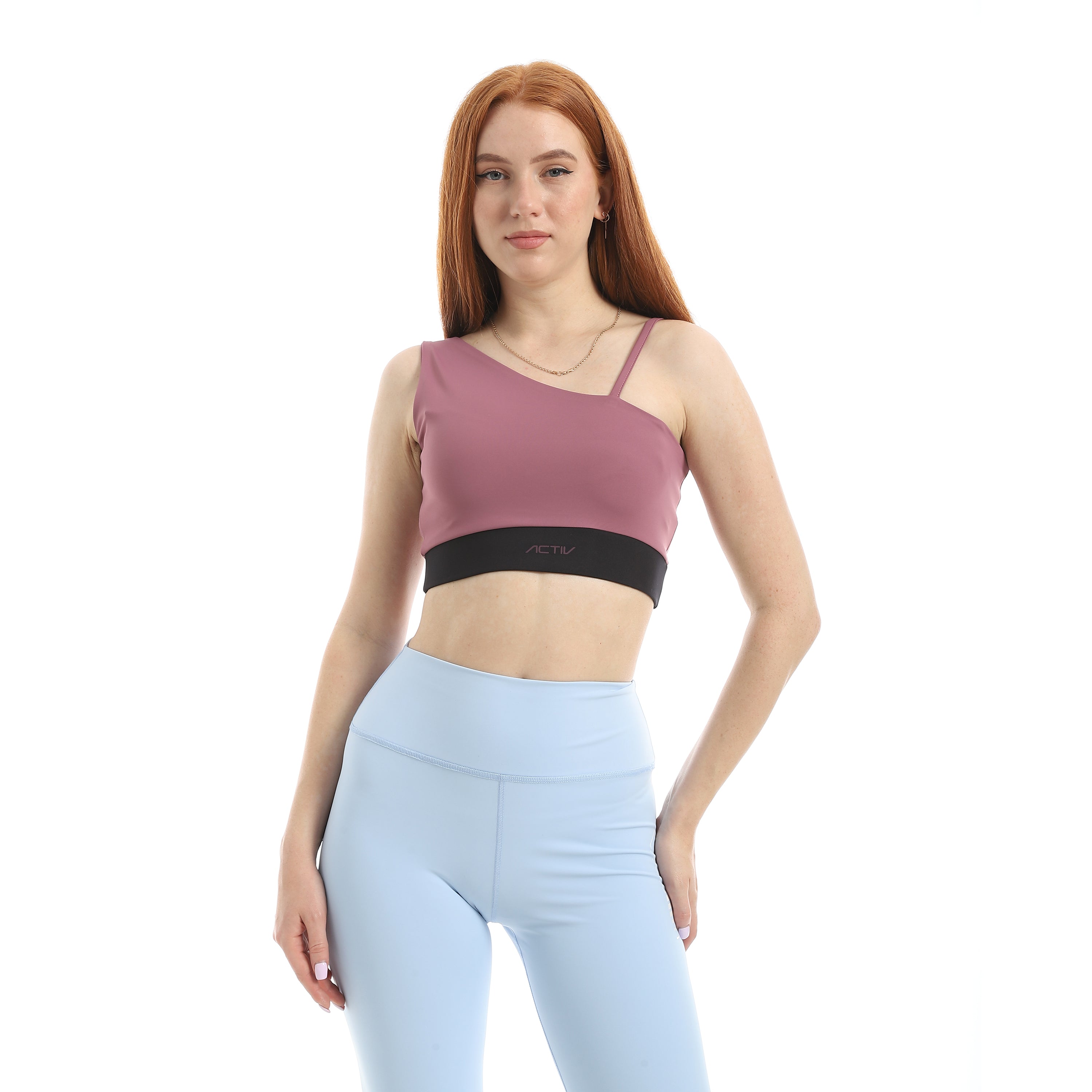 LAYER EASE ONE-SHOULDER BRA - CASHMERE