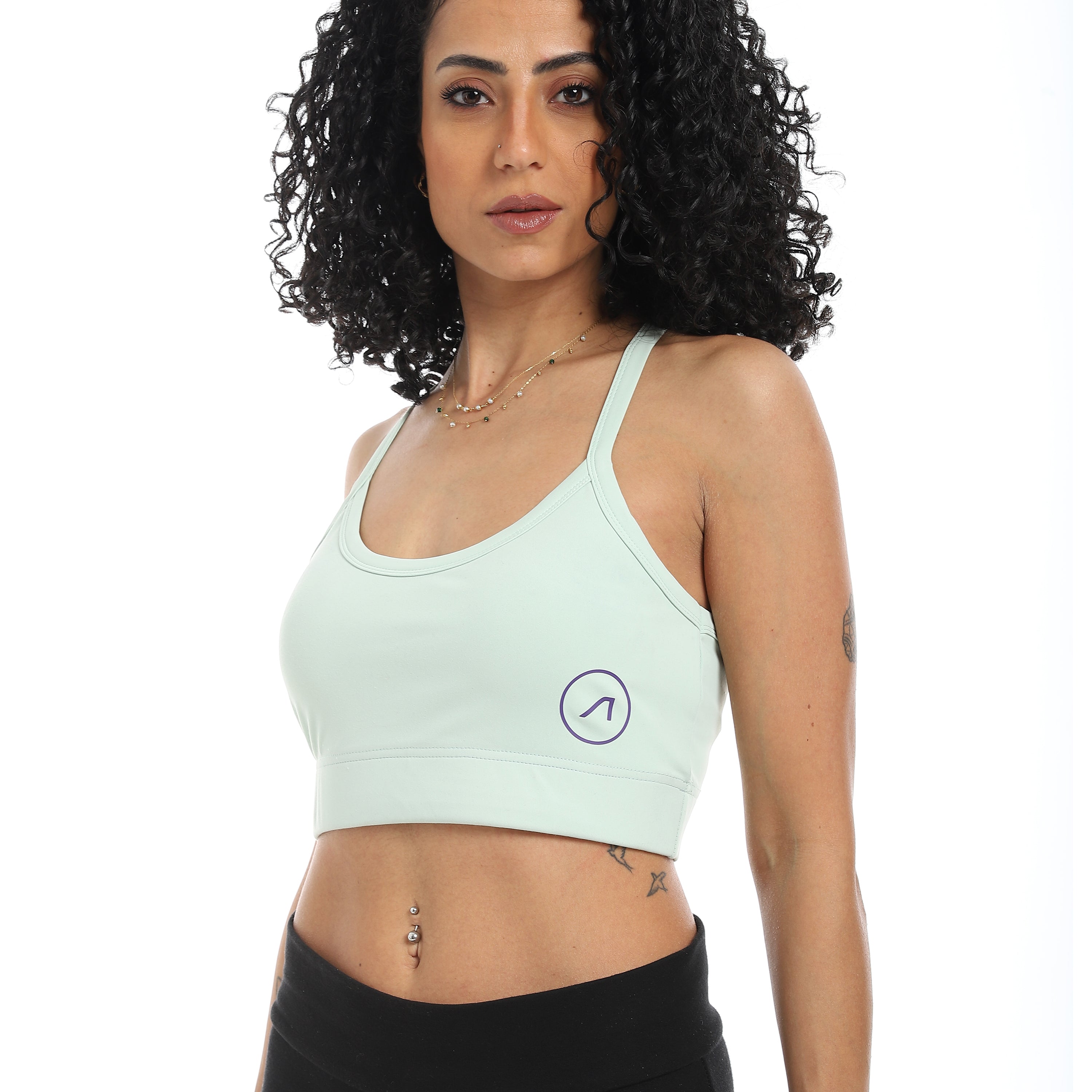 POWER STRAP SPORTS BRA - MINT