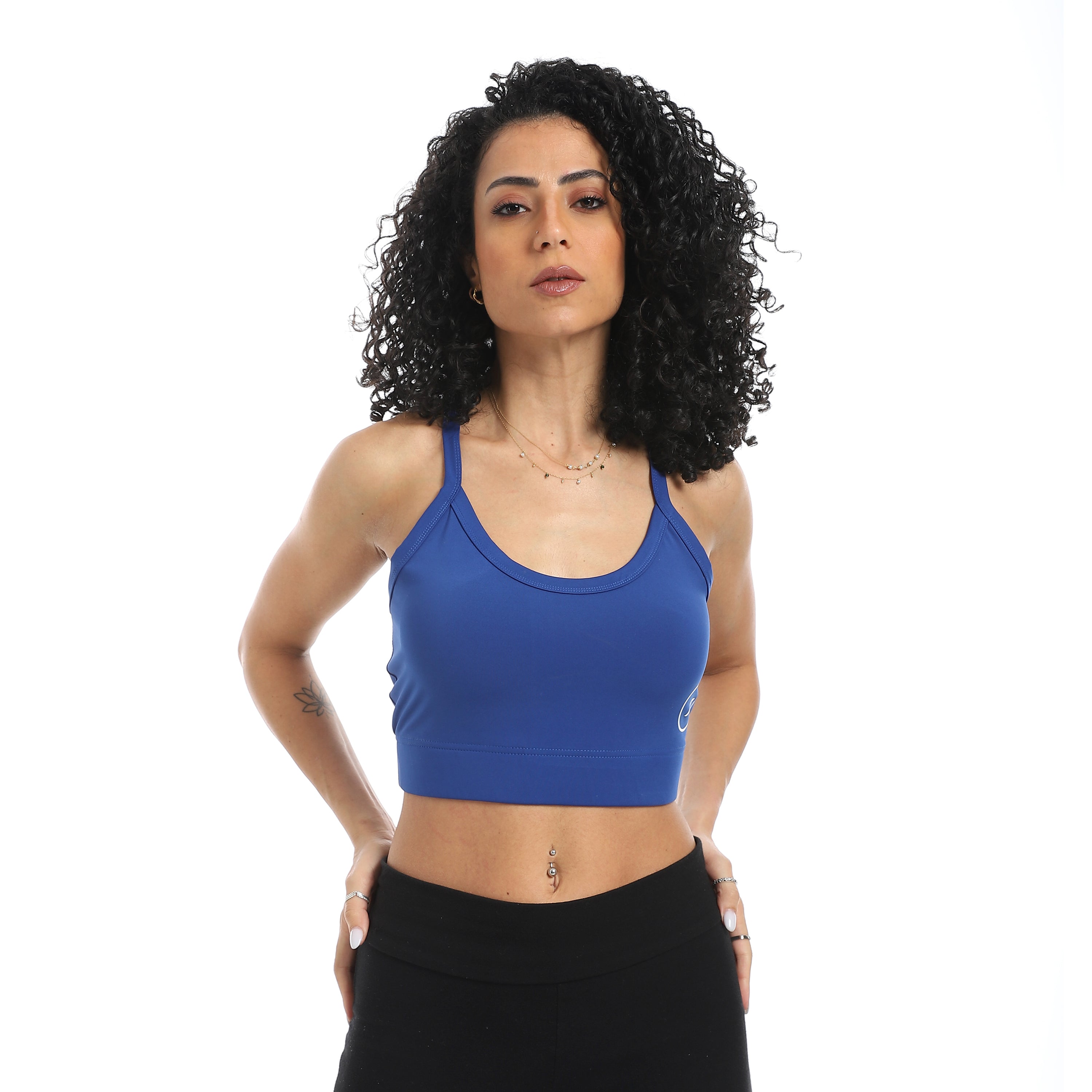 POWER STRAP SPORTS BRA - D.BLUE