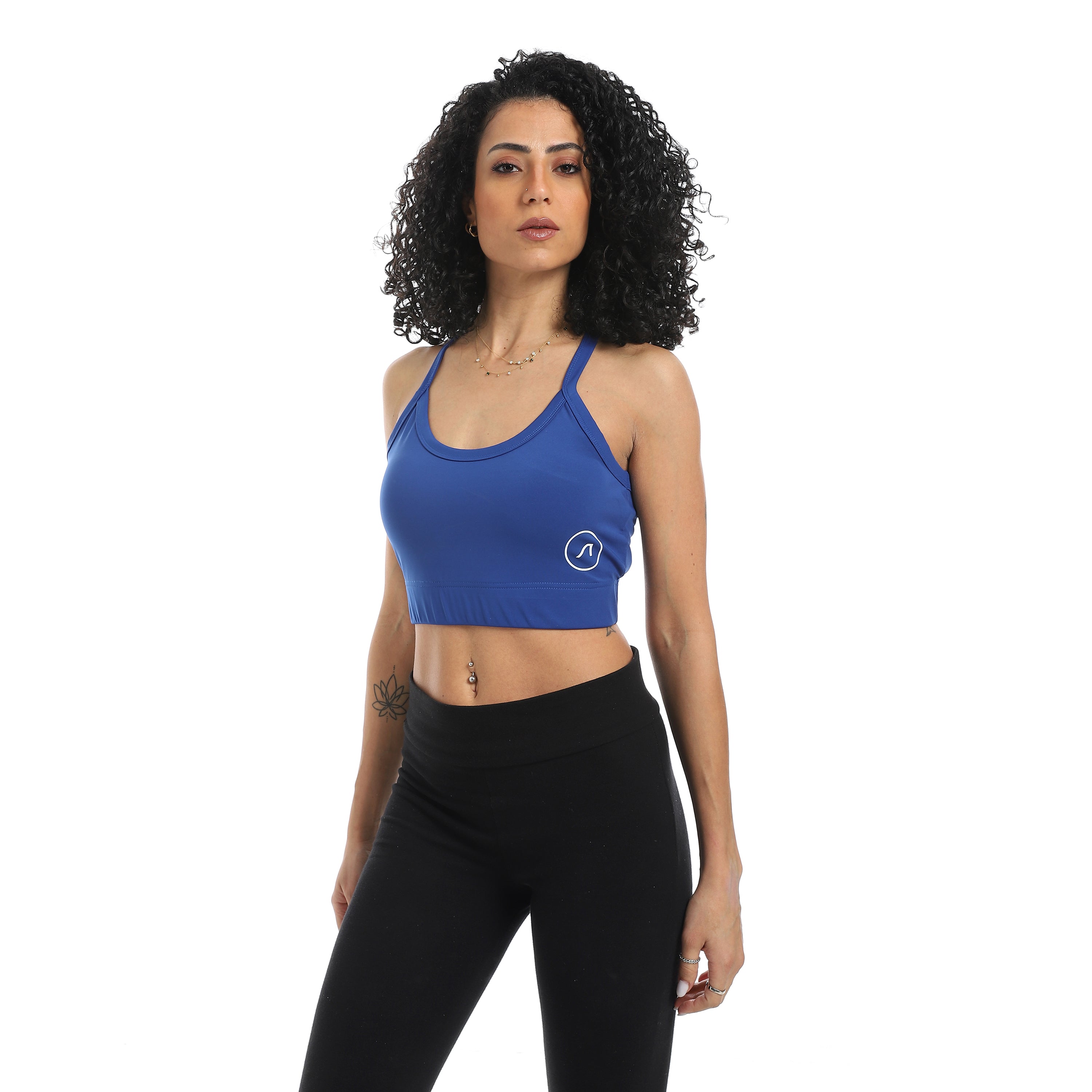 POWER STRAP SPORTS BRA - D.BLUE