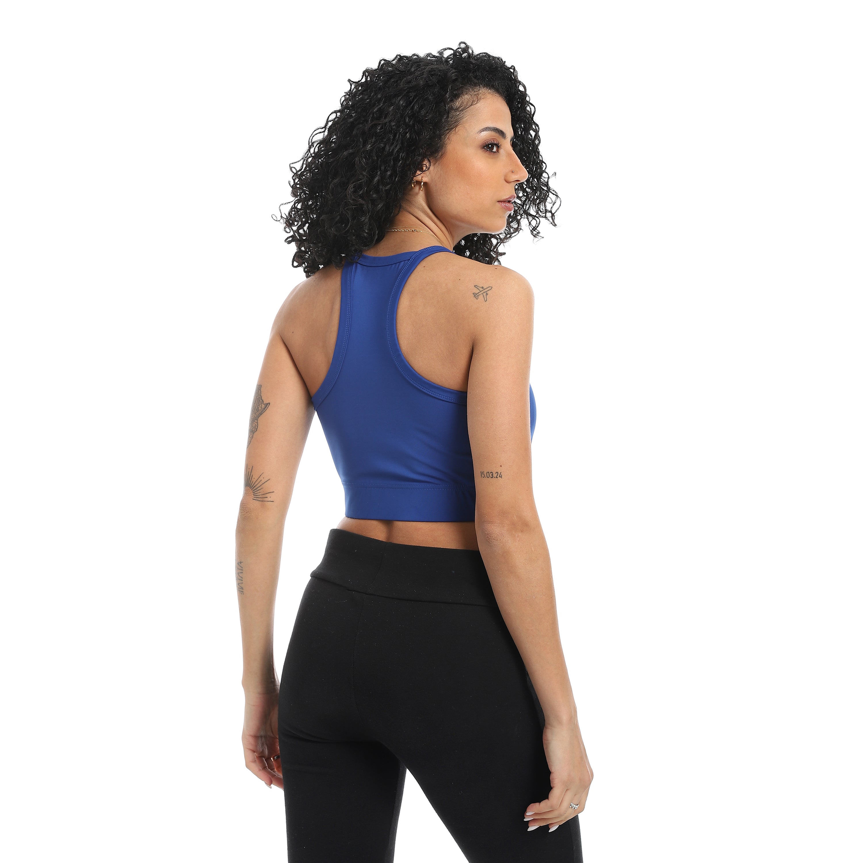 POWER STRAP SPORTS BRA - D.BLUE