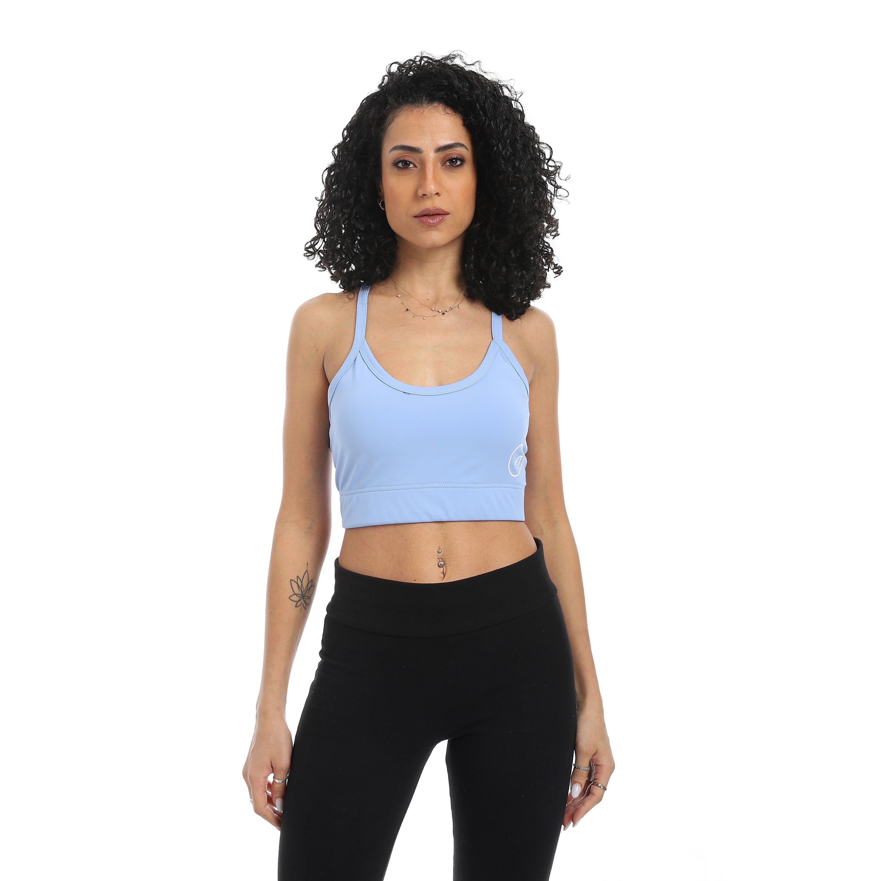 POWER STRAP SPORTS BRA - BABY BLU