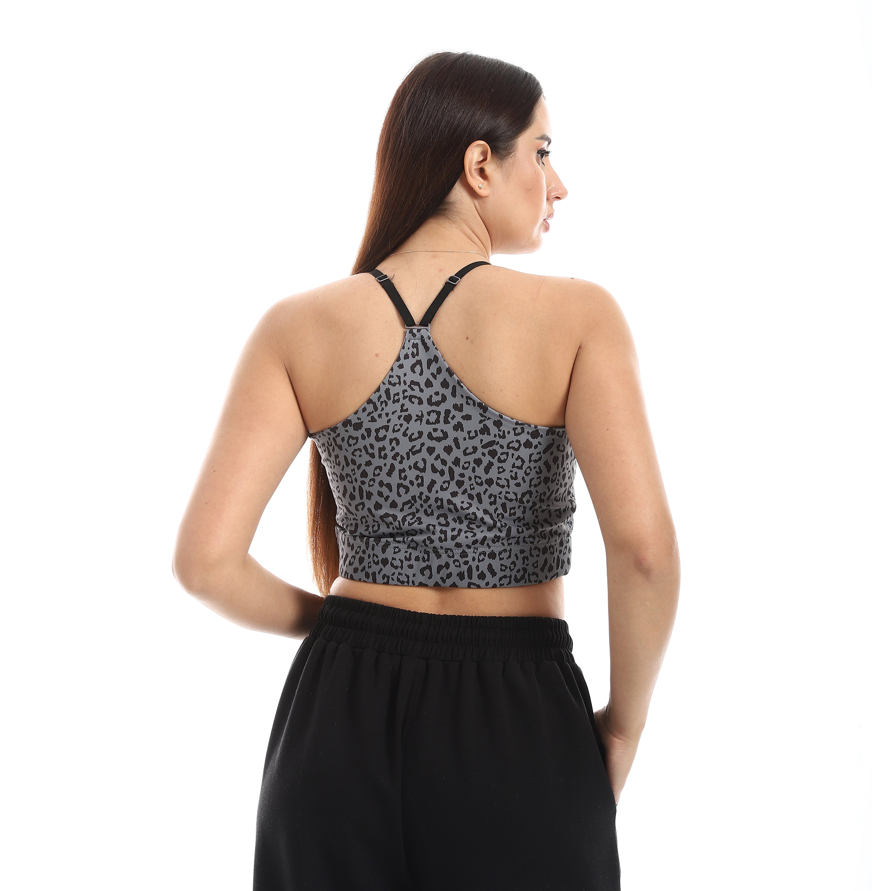NEON STRIPE GIRL'S SPORTS BRA - MULTICOL