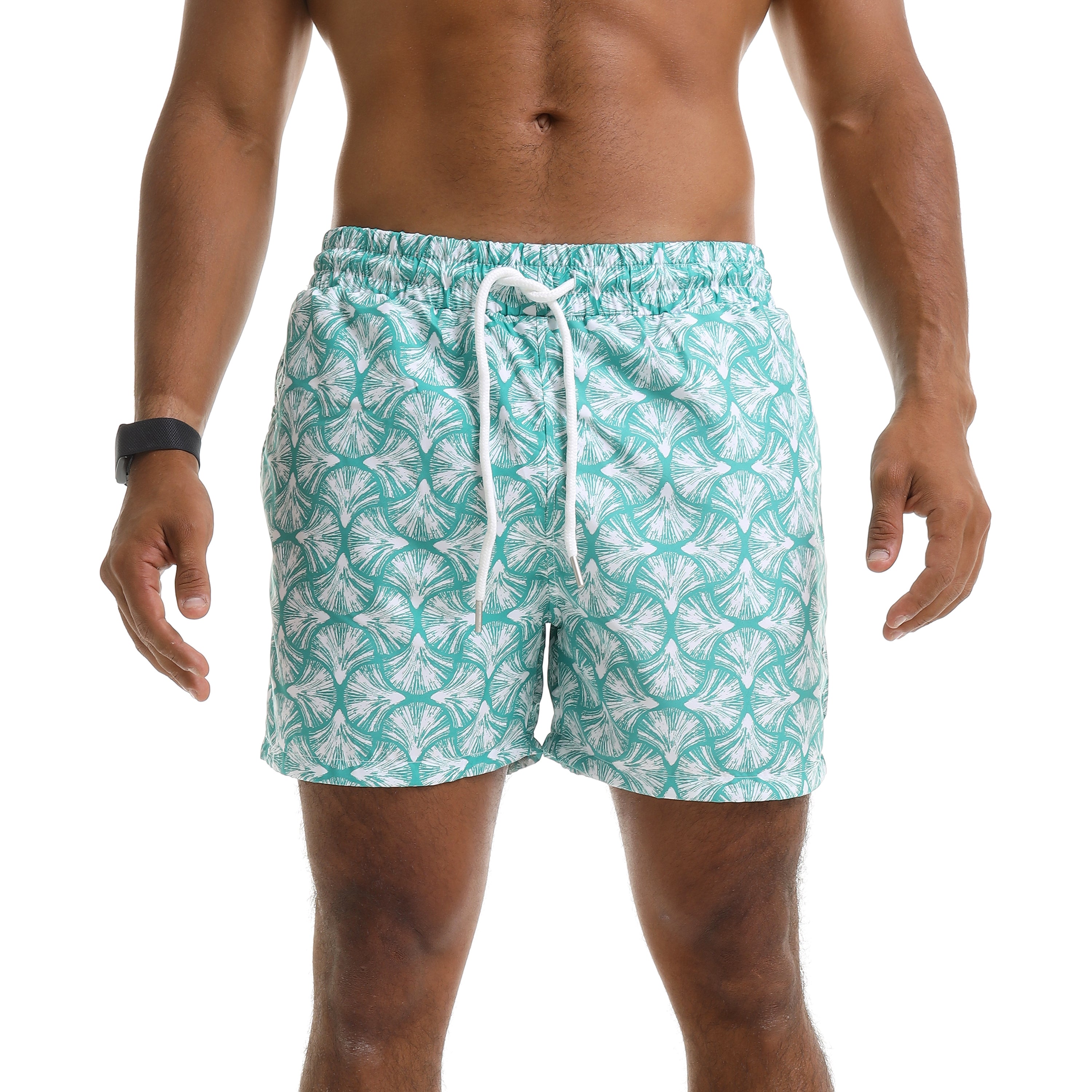 COAST SHELL PRINT SWIM SHORTS - GREEN