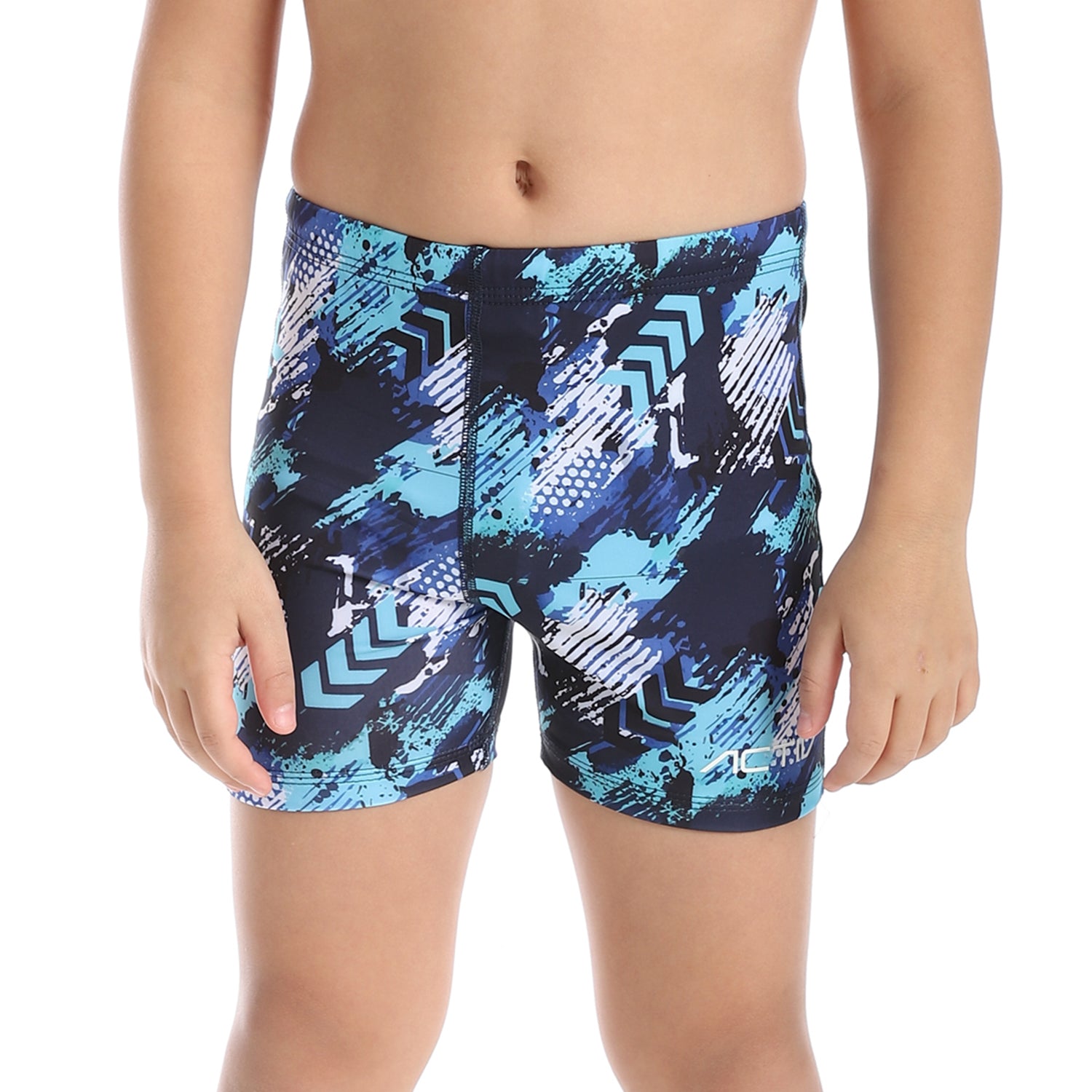 ACTIV BOYS GRAPHIC SWIM SHORTS - NAVY