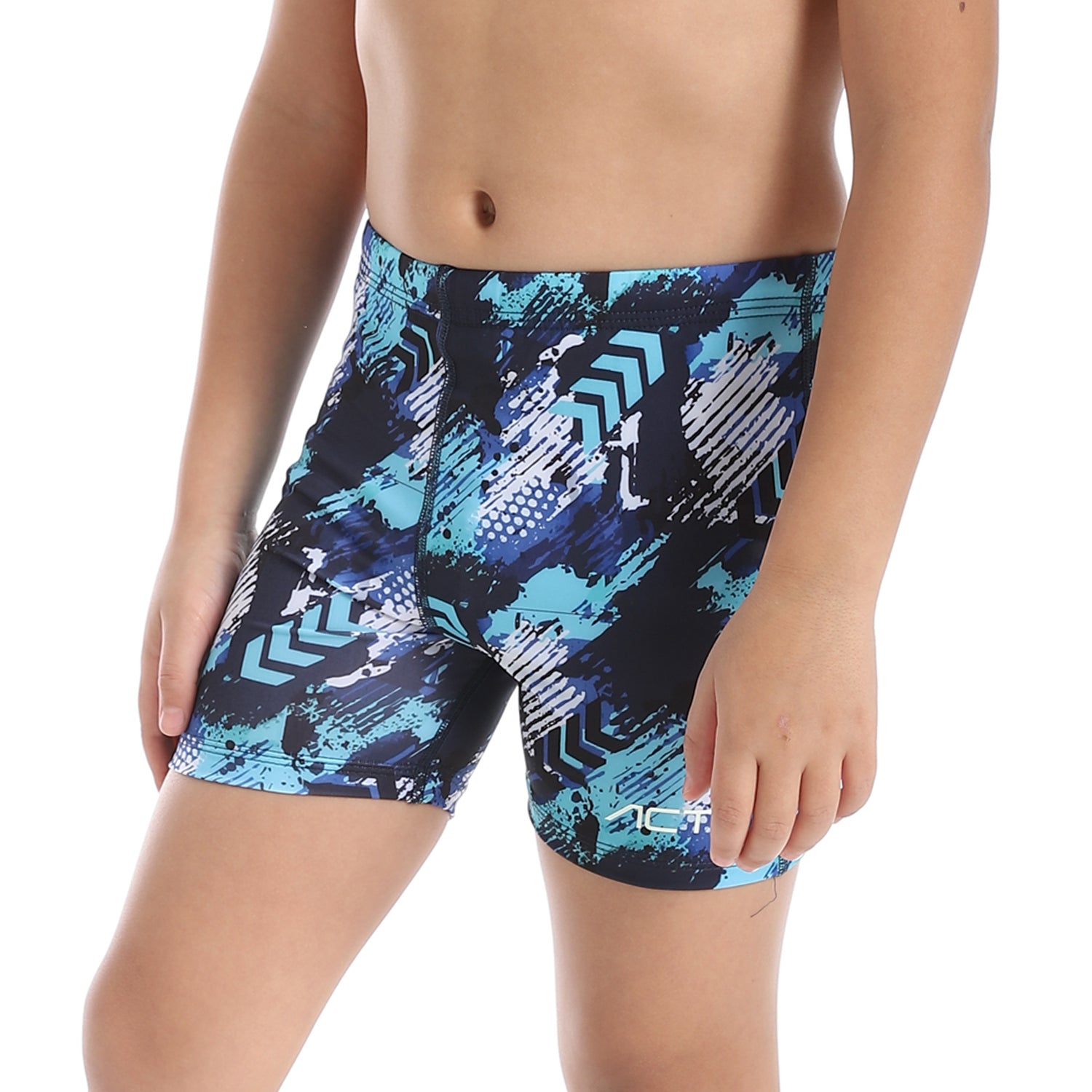 ACTIV BOYS GRAPHIC SWIM SHORTS - NAVY