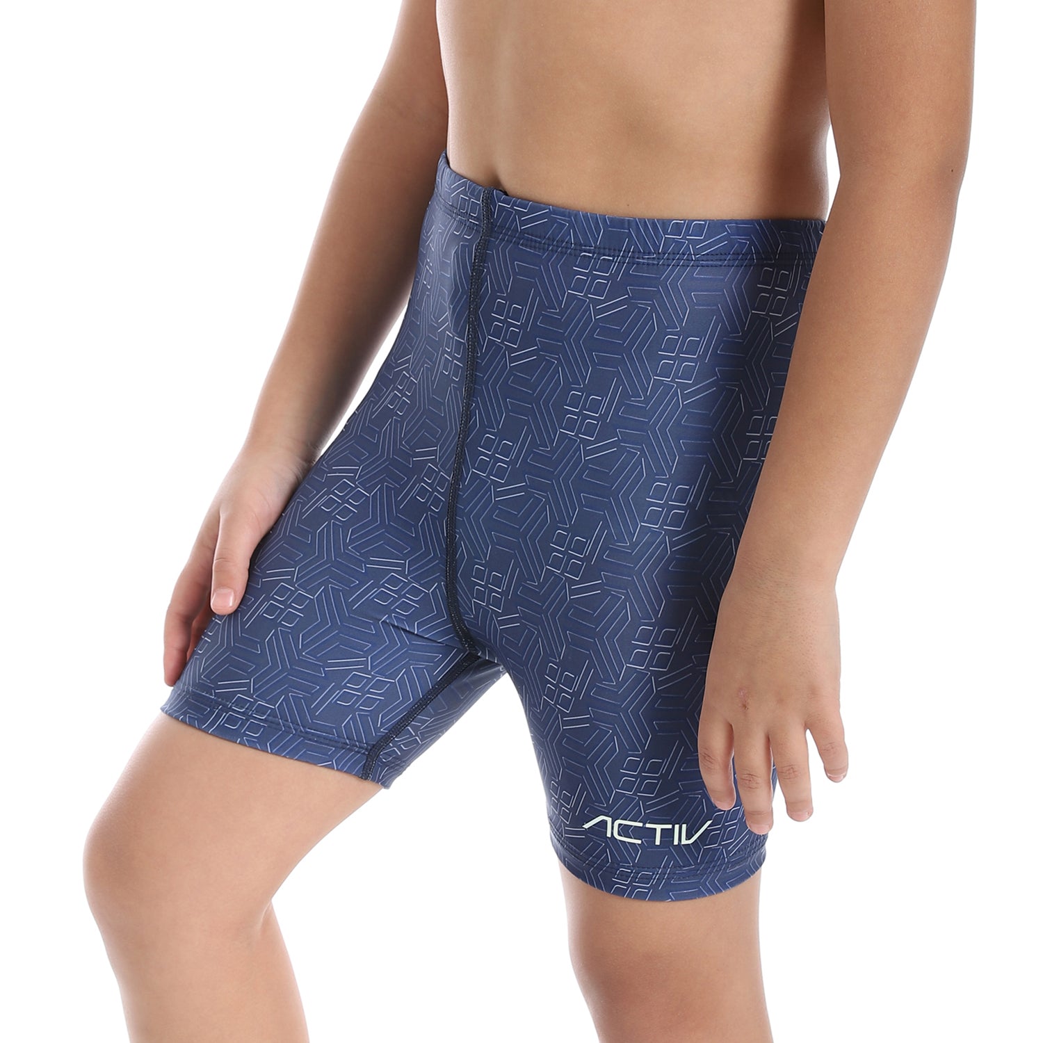 ACTIV BOYS GRAPHIC SWIM SHORTS - NAVY