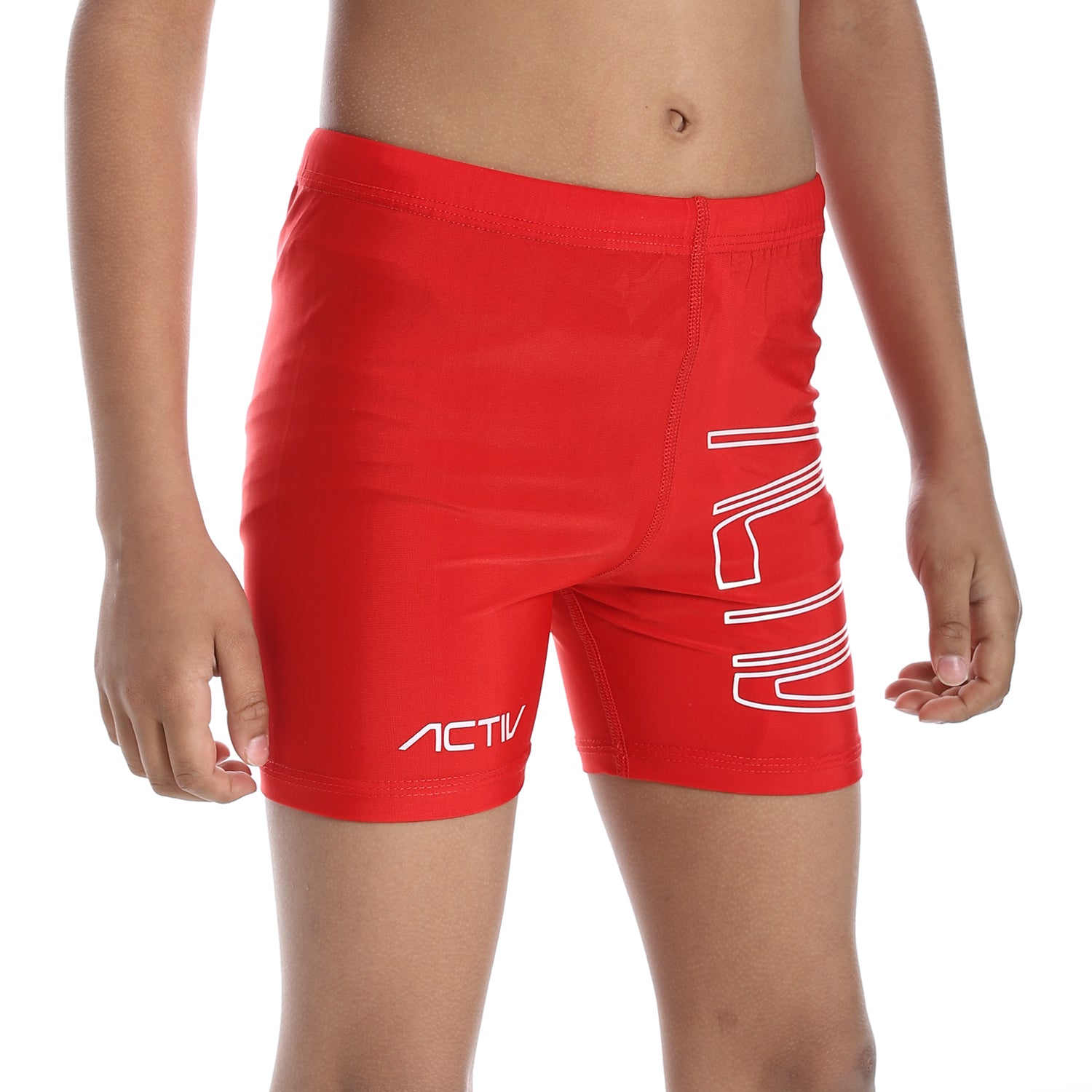 ACTIV BOYS GRAPHIC SWIM SHORTS - RED