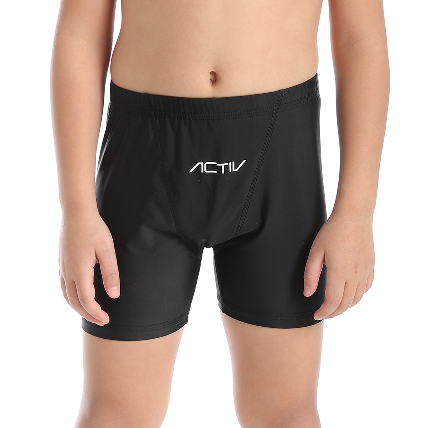 ACTIV BOYS PLAIN SWIM SHORTS - BLACK