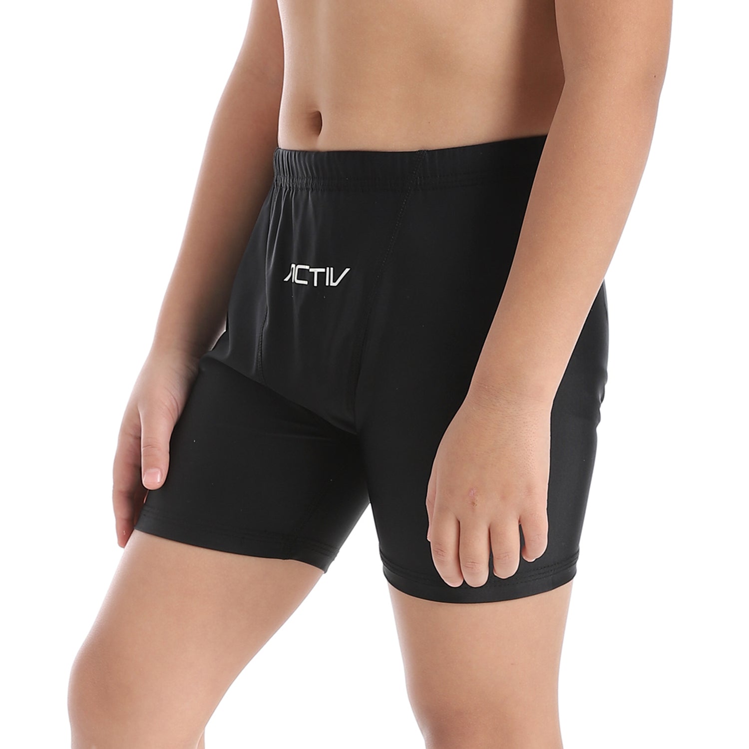 ACTIV BOYS PLAIN SWIM SHORTS - BLACK