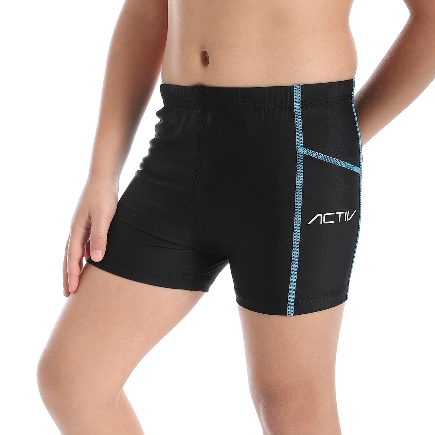 ACTIV BOYS PLAIN SWIM SHORTS - BLACK