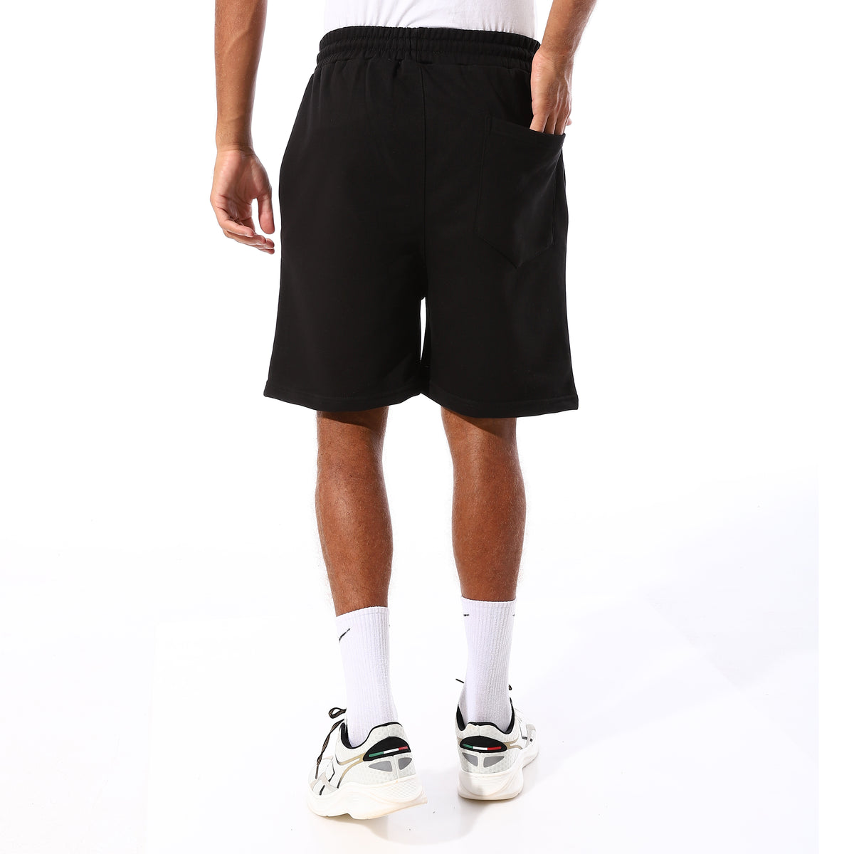 ACTIV OVERSIZED SOLID SHORTS - BLACK