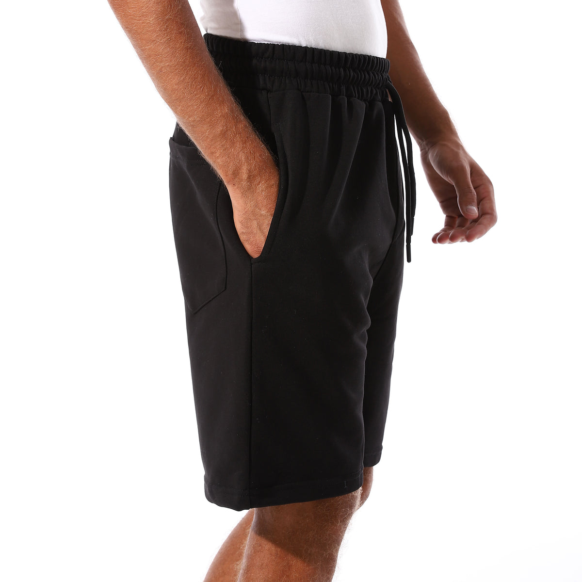 ACTIV OVERSIZED SOLID SHORTS - BLACK