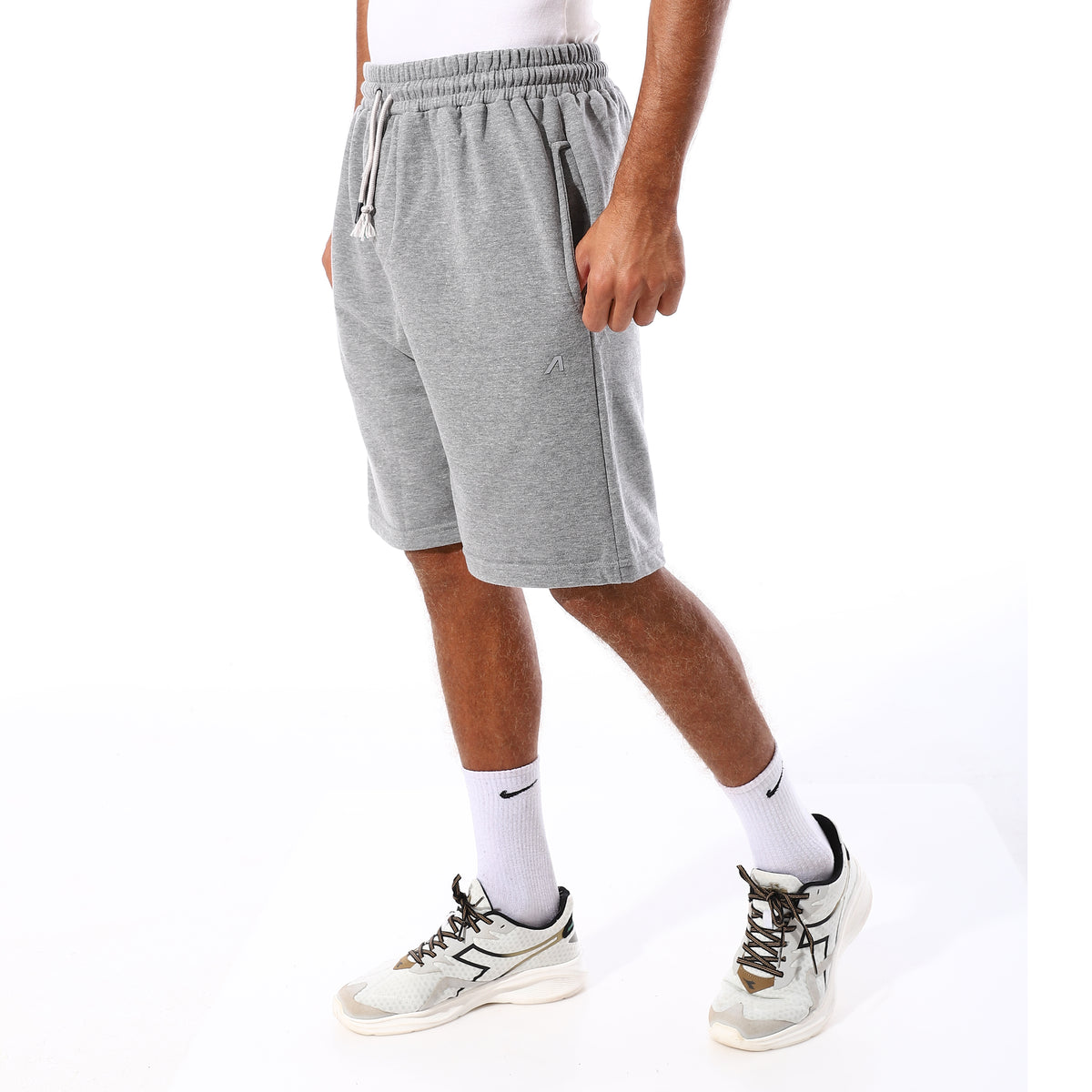 ACTIV OVERSIZED SOLID SHORTS - L.GREY