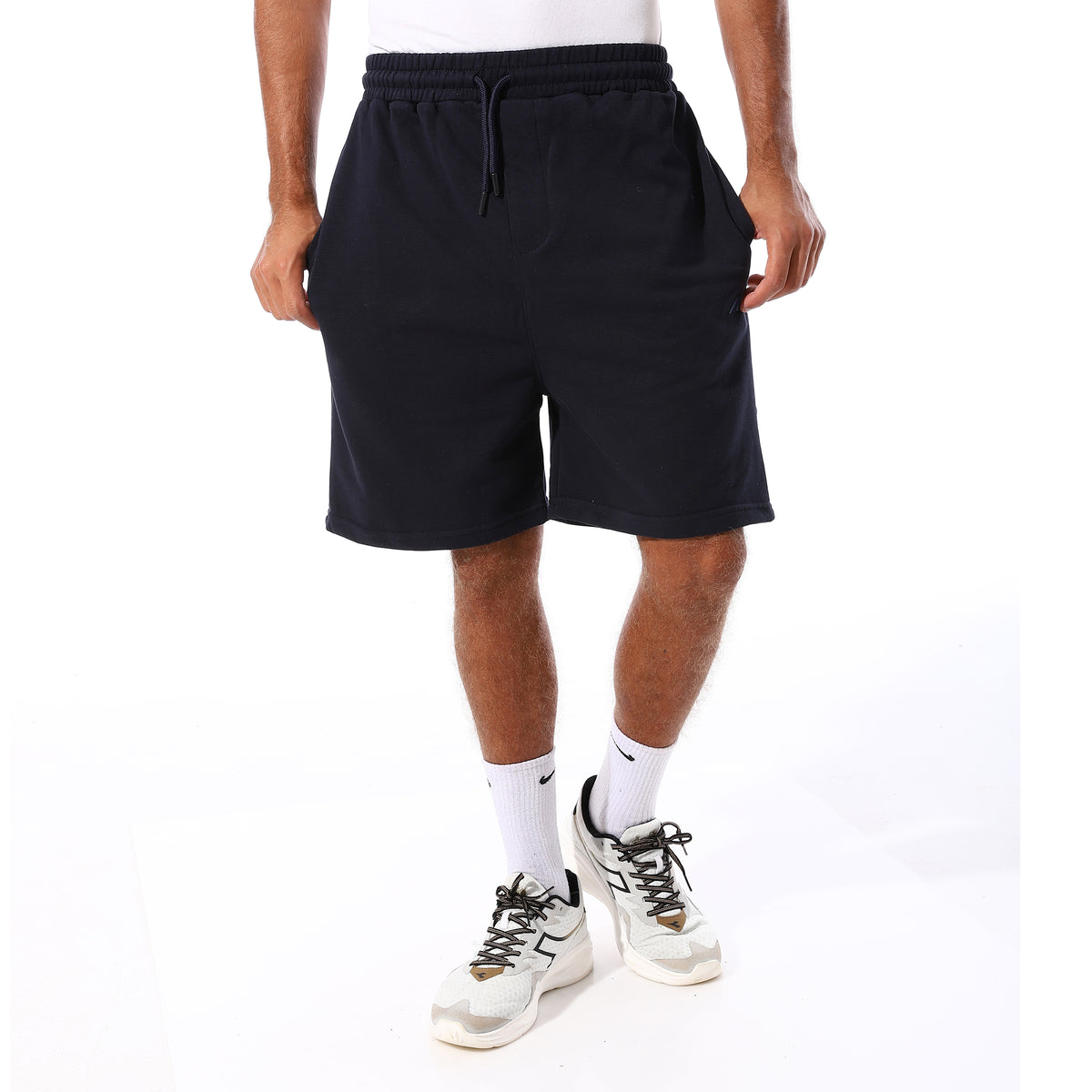 ACTIV OVERSIZED SOLID SHORTS - NAVY