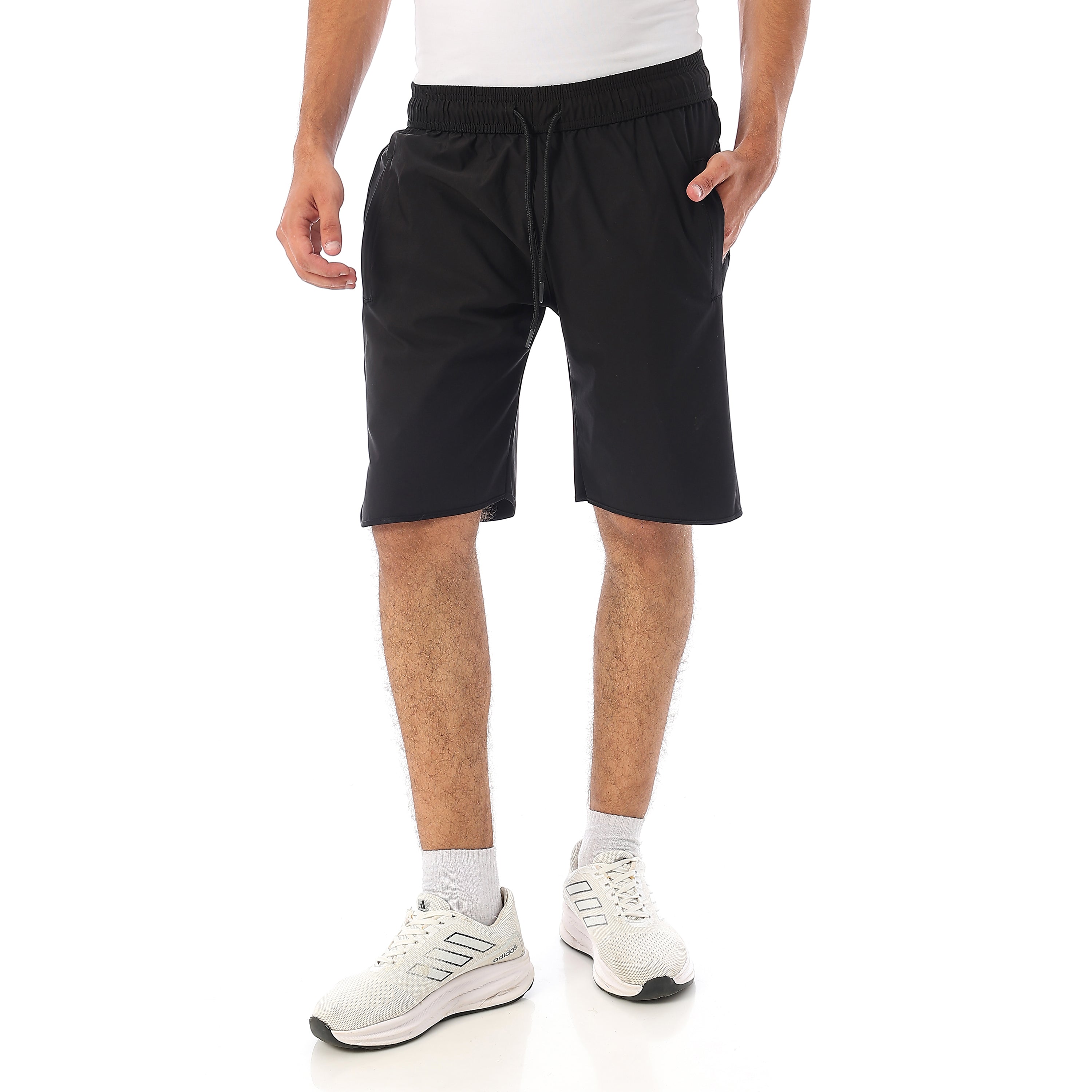 ACTIV MEN'S MESH SPORTS SHORTS - BLACK