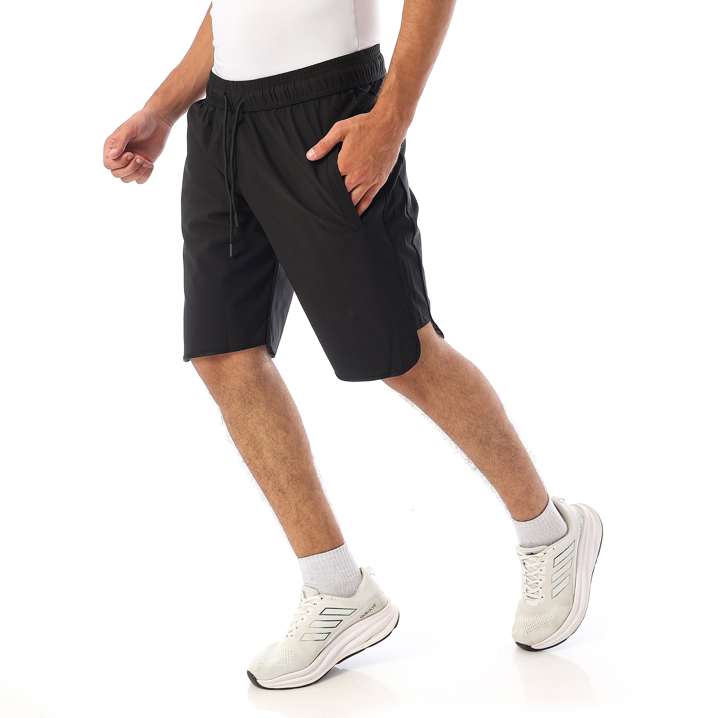 ACTIV MEN'S MESH SPORTS SHORTS - BLACK